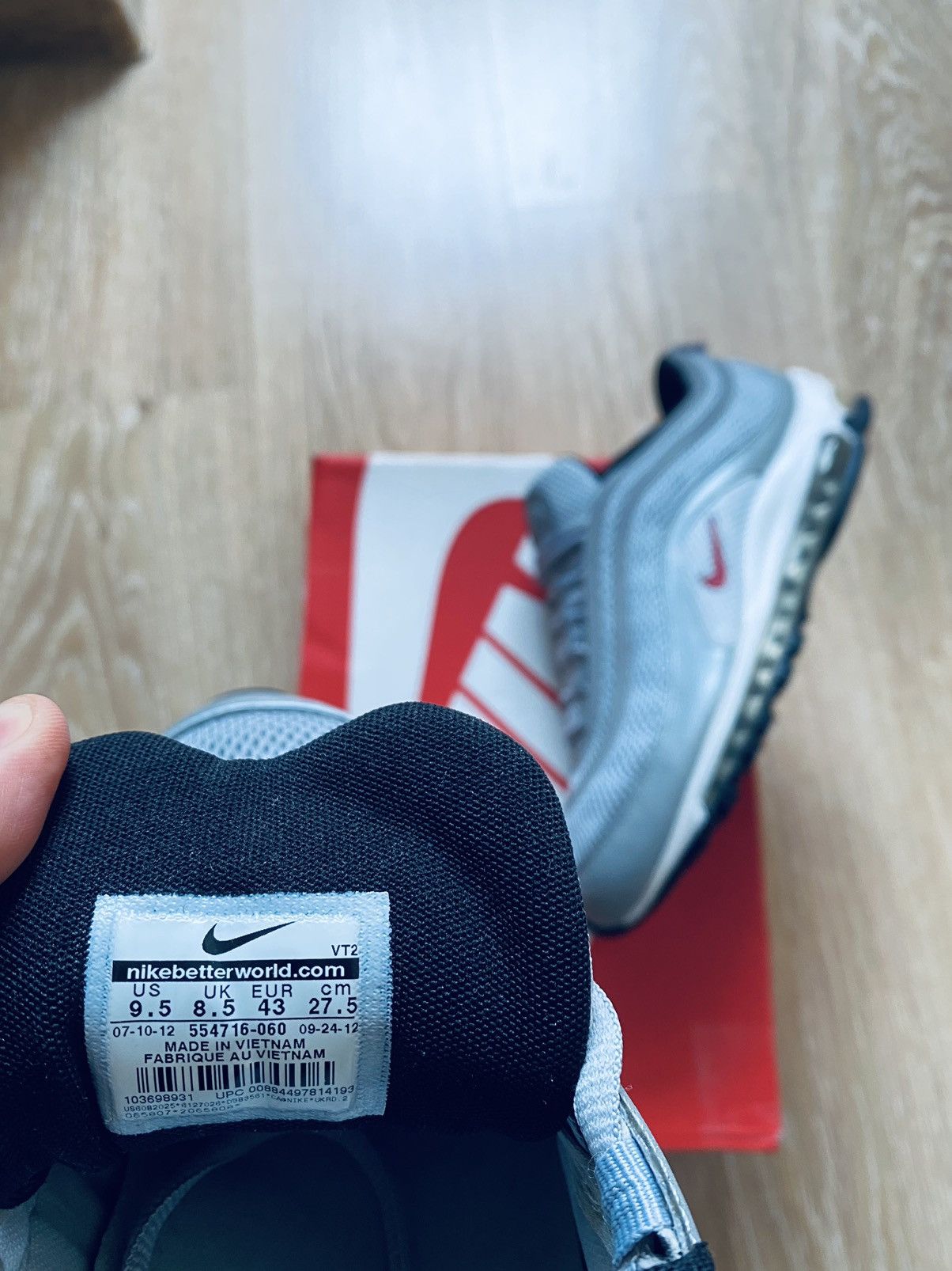 Japanese Brand × Nike Nike Air Max 97 Prm Silver Bullet Bw Atmos Size US 9.5 / EU 42-43 - 15 Thumbnail
