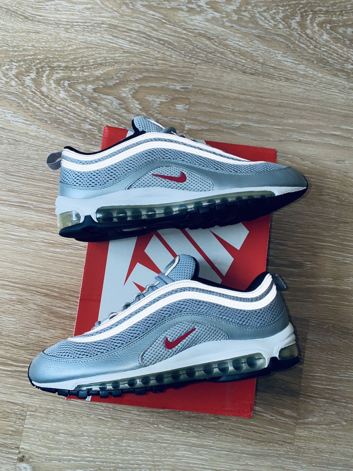 Japanese Brand × Nike Nike Air Max 97 Prm Silver Bullet Bw Atmos Size US 9.5 / EU 42-43 - 10 Thumbnail