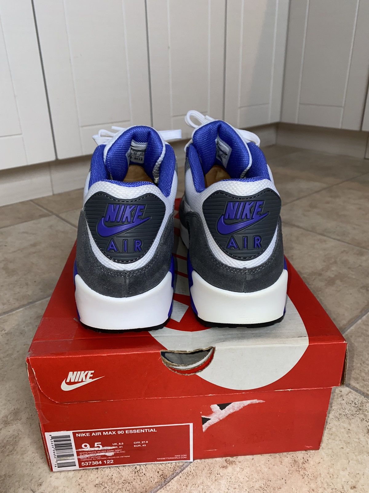 Nike × atmos NikeLab AirMax 90 Purple 2015 Bw 95 Tn Parra Size US 9.5 / EU 42-43 - 8 Thumbnail