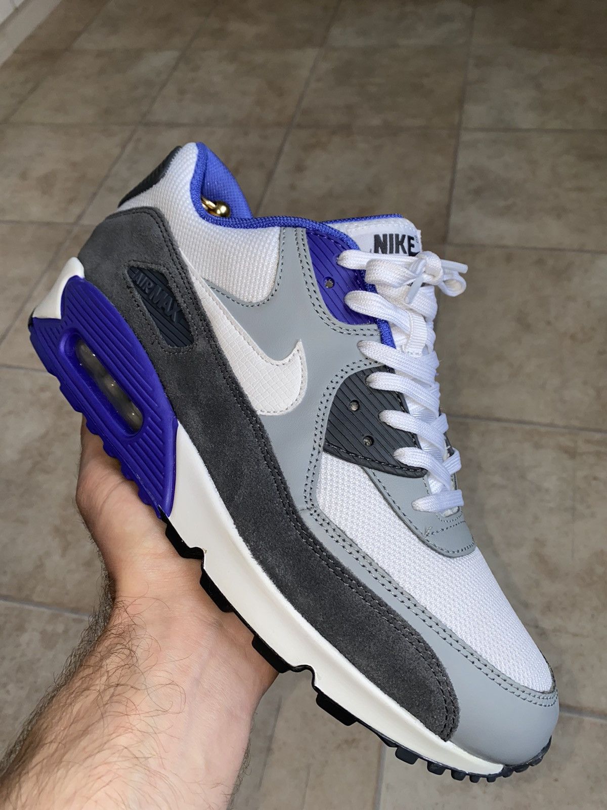 Nike × atmos NikeLab AirMax 90 Purple 2015 Bw 95 Tn Parra Size US 9.5 / EU 42-43 - 5 Thumbnail