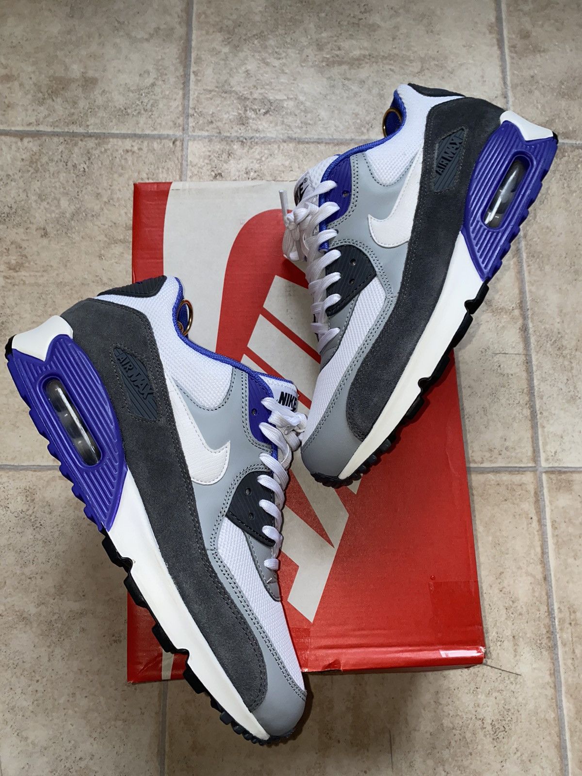 Nike × atmos NikeLab AirMax 90 Purple 2015 Bw 95 Tn Parra Size US 9.5 / EU 42-43 - 18 Thumbnail
