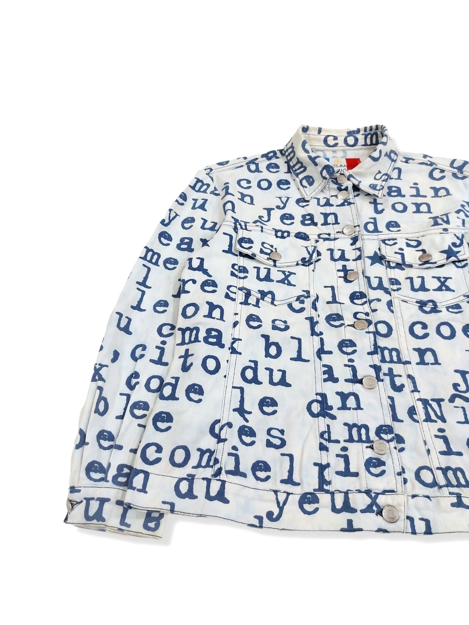 Designer × Jean Charles De Castelbajac RARE! VTG JC DE CASTELBAJAC MADE IN ITALY SPELL OUT JACKET Size S / US 4 / IT 40 - 4 Thumbnail