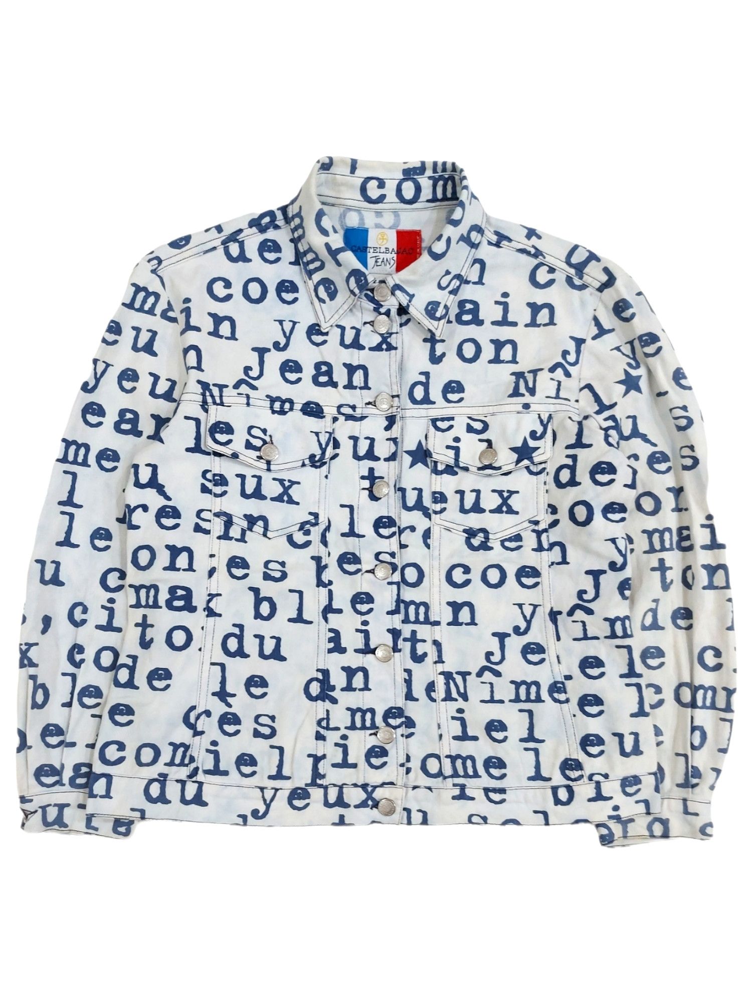 Designer × Jean Charles De Castelbajac RARE! VTG JC DE CASTELBAJAC MADE IN ITALY SPELL OUT JACKET Size S / US 4 / IT 40 - 1 Thumbnail