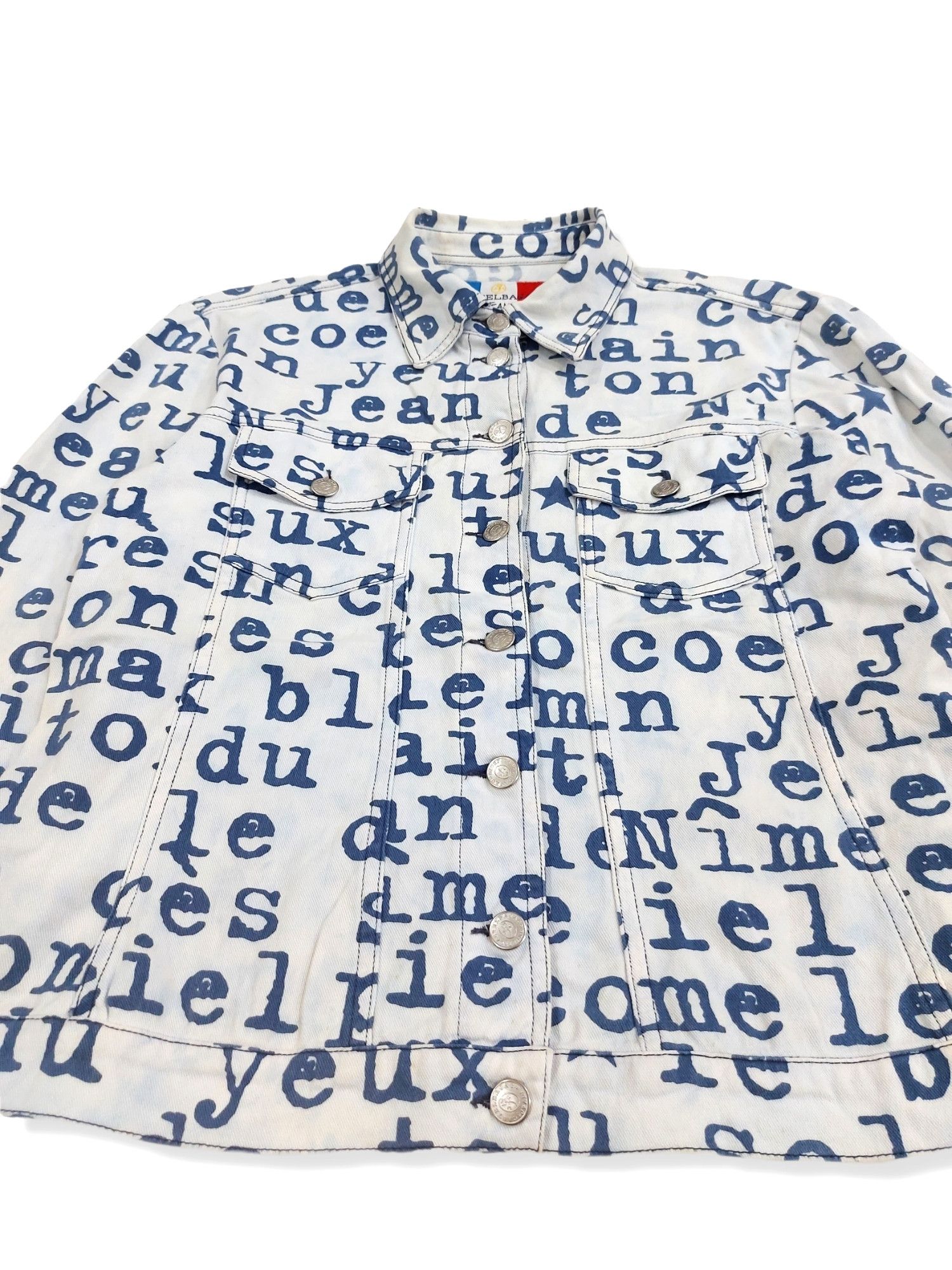 Designer × Jean Charles De Castelbajac RARE! VTG JC DE CASTELBAJAC MADE IN ITALY SPELL OUT JACKET Size S / US 4 / IT 40 - 5 Thumbnail