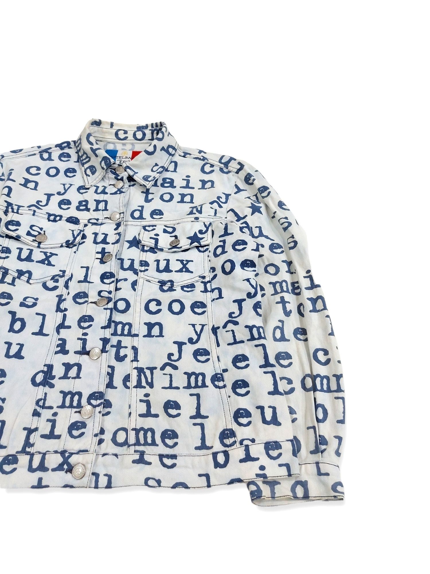 Designer × Jean Charles De Castelbajac RARE! VTG JC DE CASTELBAJAC MADE IN ITALY SPELL OUT JACKET Size S / US 4 / IT 40 - 3 Thumbnail