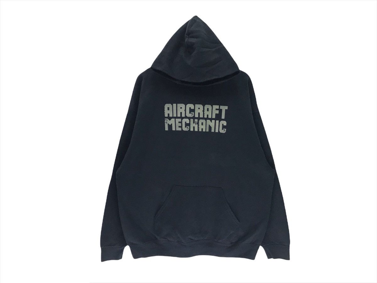 Sports Specialties × Vintage Vintage Aircraft Mechanic Big Logo Hoddie Size US XL / EU 56 / 4 - 1 Thumbnail