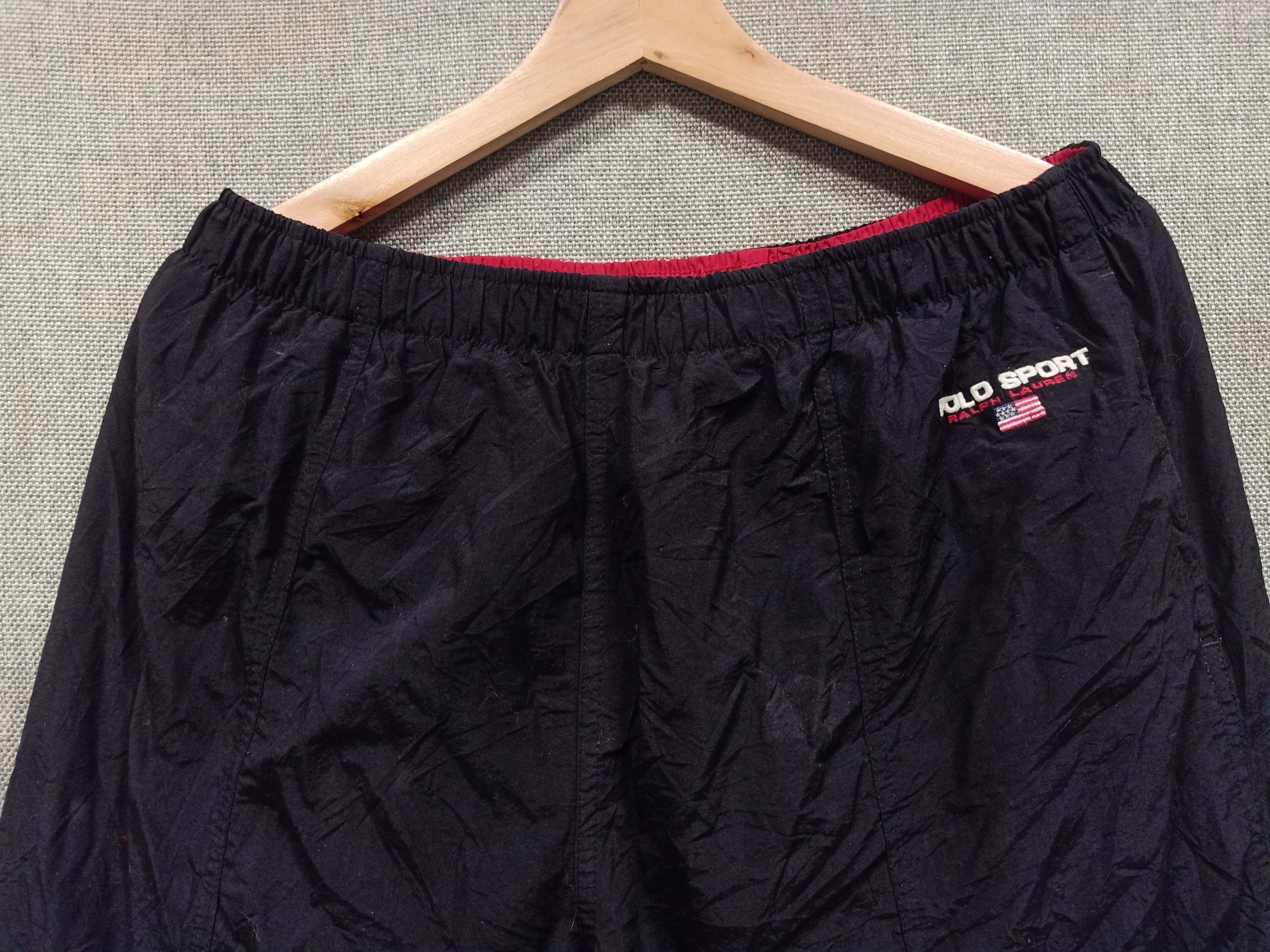 Polo Ralph Lauren × Vintage Vintage 90s track pants nylon polo sport Size US 36 / EU 52 - 4 Thumbnail