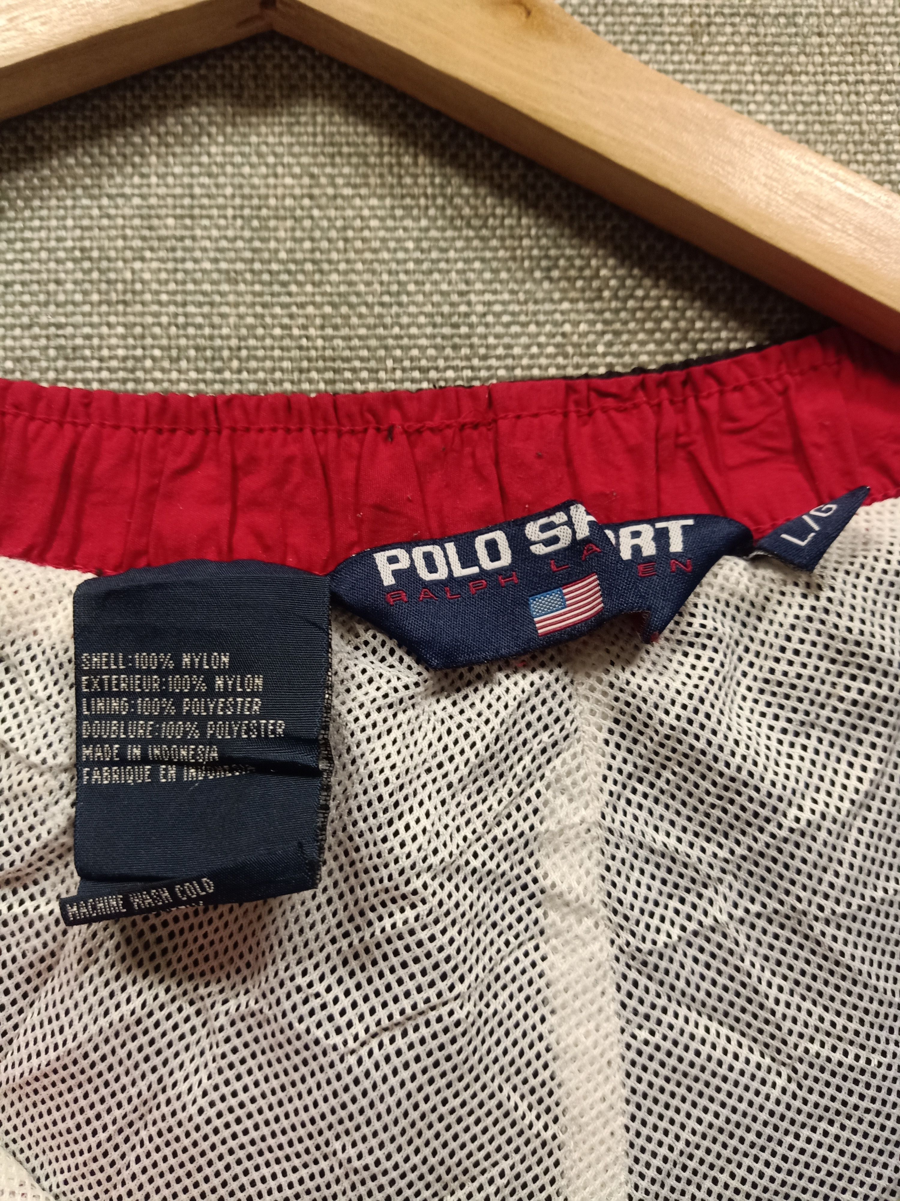 Polo Ralph Lauren × Vintage Vintage 90s track pants nylon polo sport Size US 36 / EU 52 - 5 Thumbnail