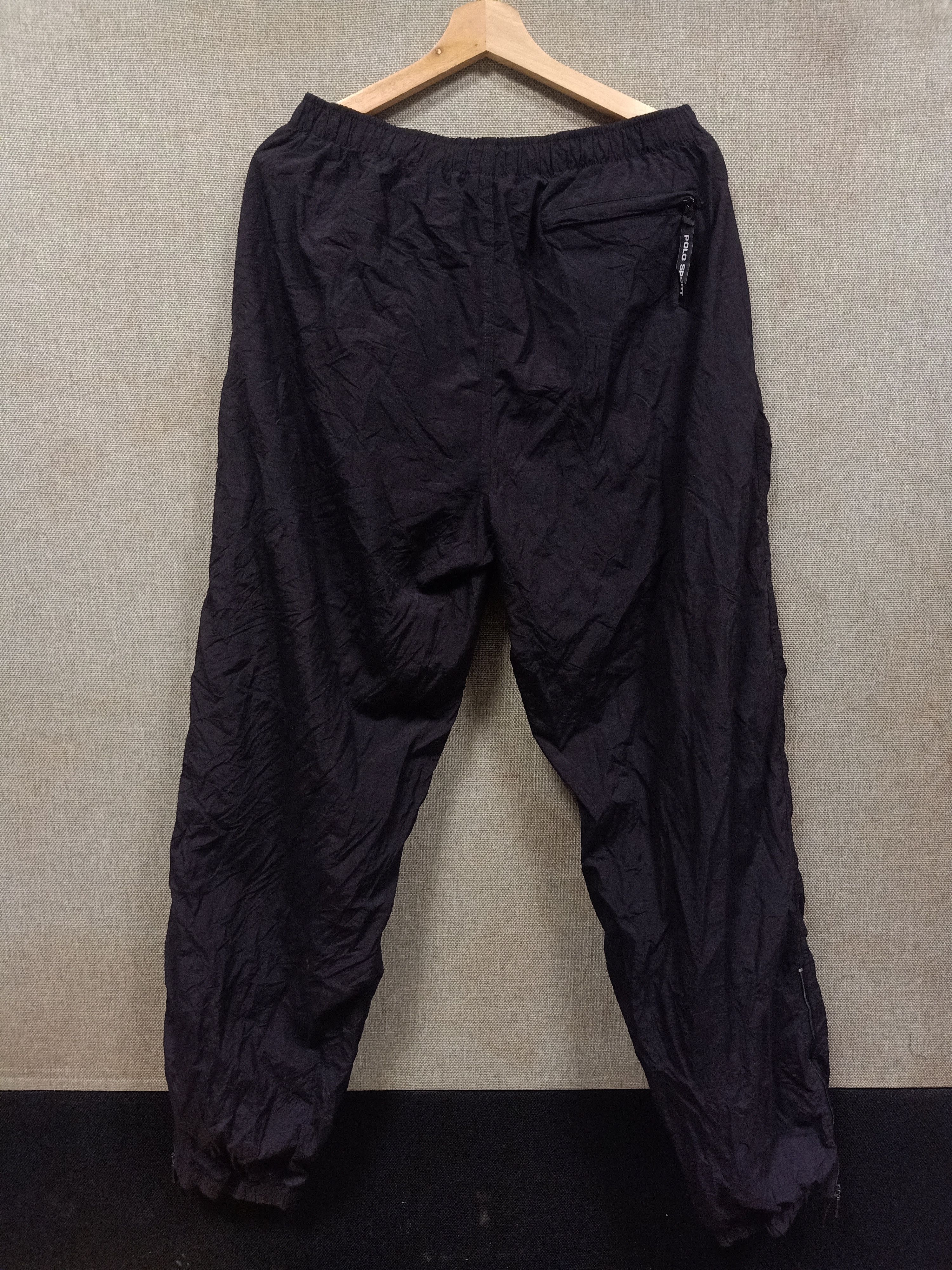 Polo Ralph Lauren × Vintage Vintage 90s track pants nylon polo sport Size US 36 / EU 52 - 2 Thumbnail