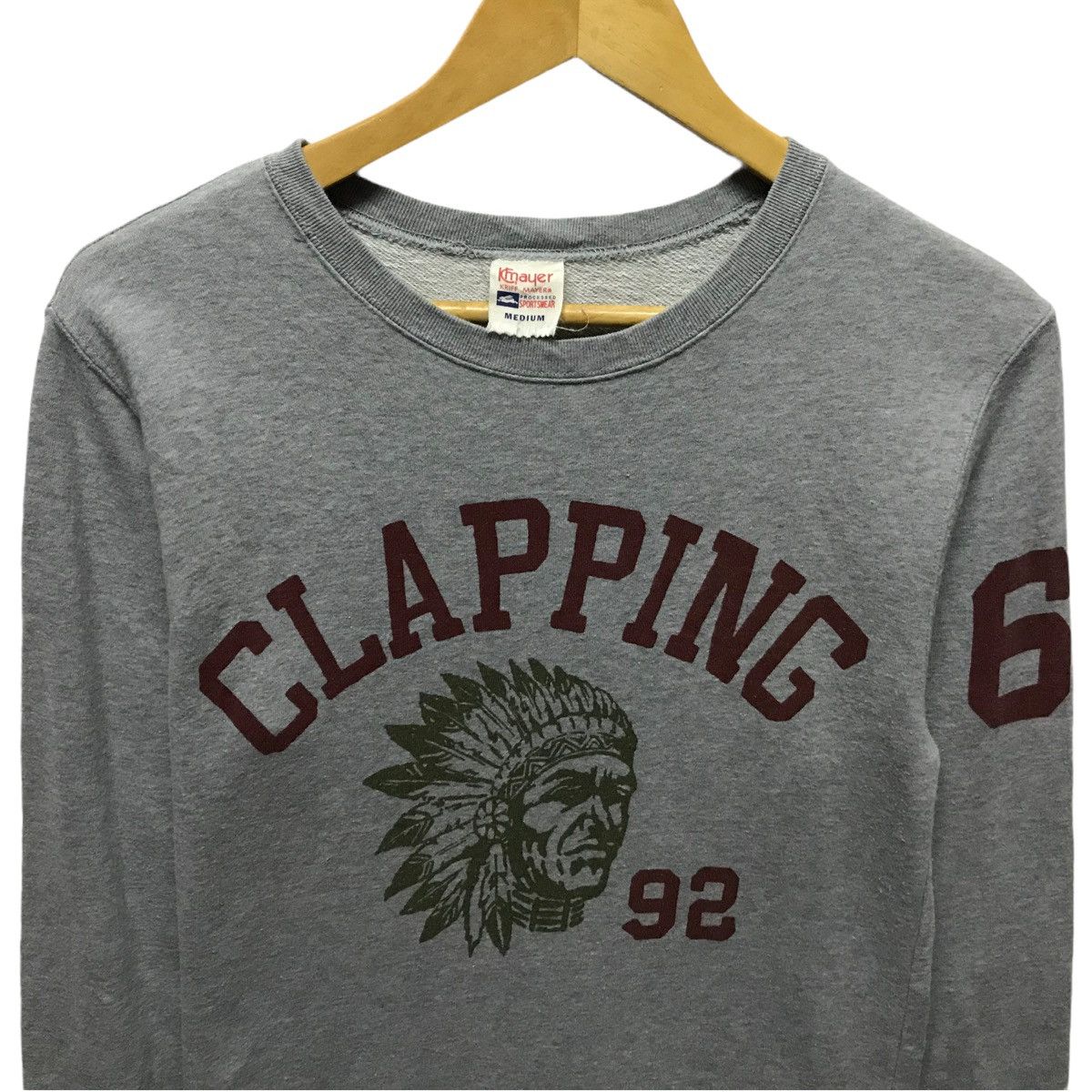 Japanese Brand × Vintage Vintage Clapping Sweatshirt Pullover Jumper Size US S / EU 44-46 / 1 - 2 Thumbnail