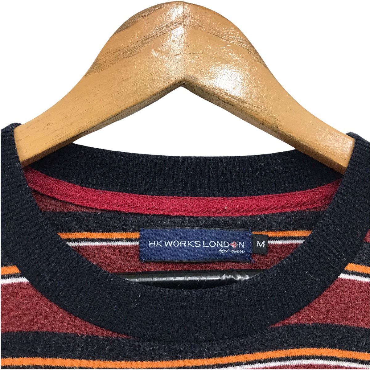 Japanese Brand × Michiko Koshino London × Vintage Vintage HK Works London For Men Stripes Design Sweatshirt Size US M / EU 48-50 / 2 - 6 Thumbnail