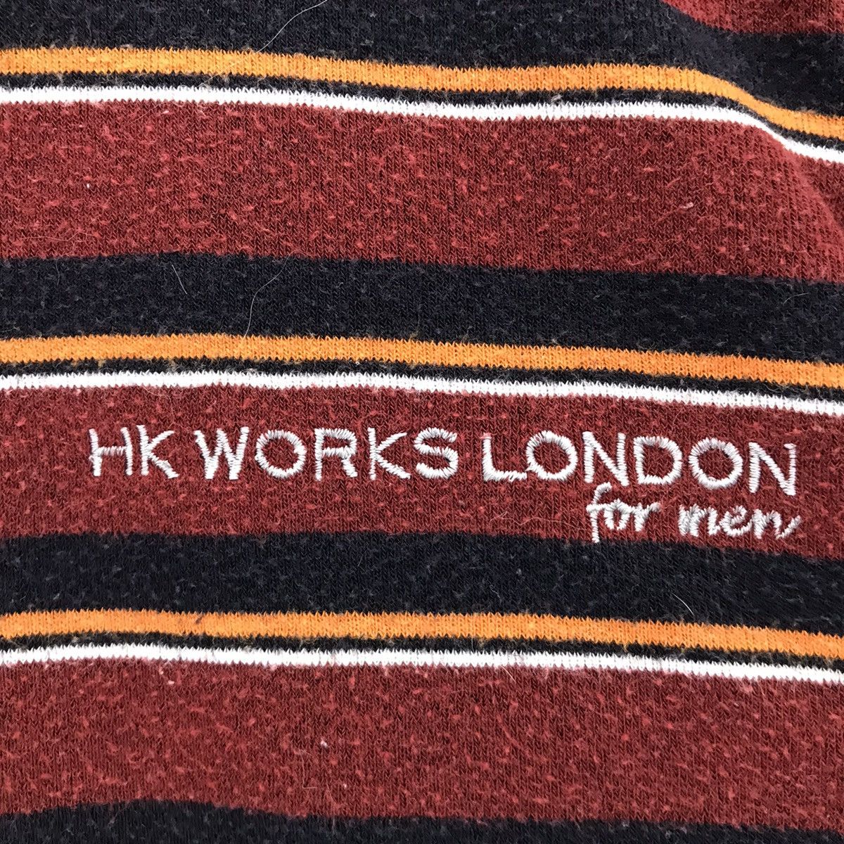 Japanese Brand × Michiko Koshino London × Vintage Vintage HK Works London For Men Stripes Design Sweatshirt Size US M / EU 48-50 / 2 - 2 Thumbnail