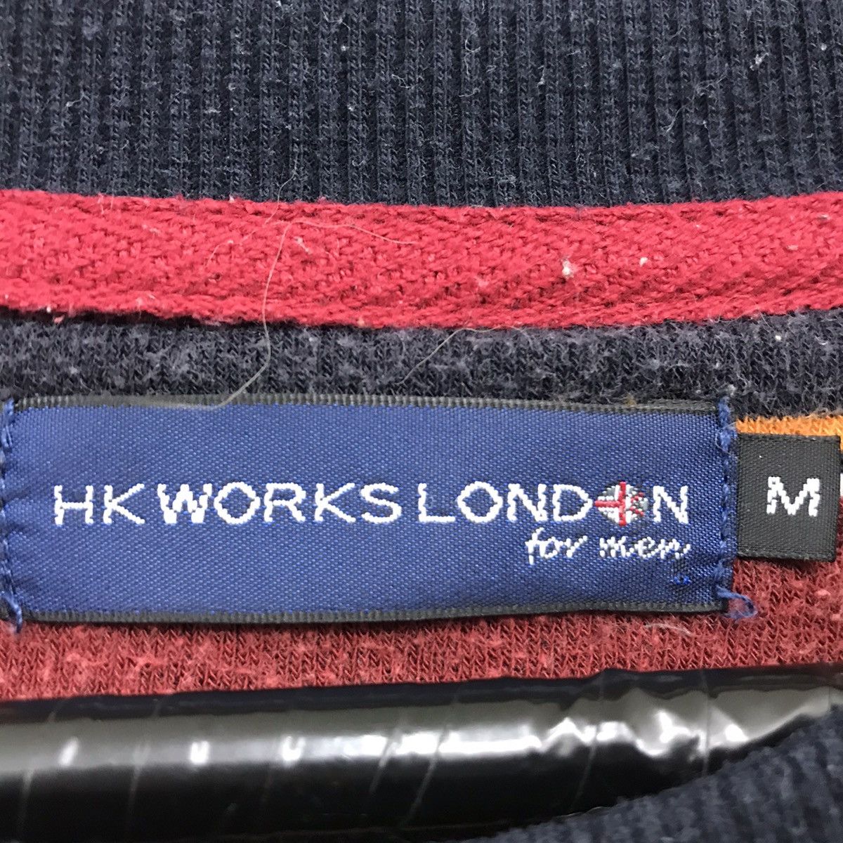 Japanese Brand × Michiko Koshino London × Vintage Vintage HK Works London For Men Stripes Design Sweatshirt Size US M / EU 48-50 / 2 - 7 Thumbnail