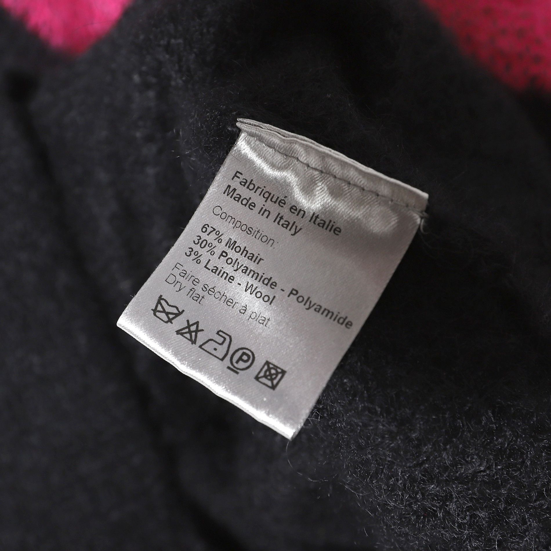Dior FW07 Navigate Black and Pink Knit Sweater Size US XS / EU 42 / 0 - 5 Thumbnail