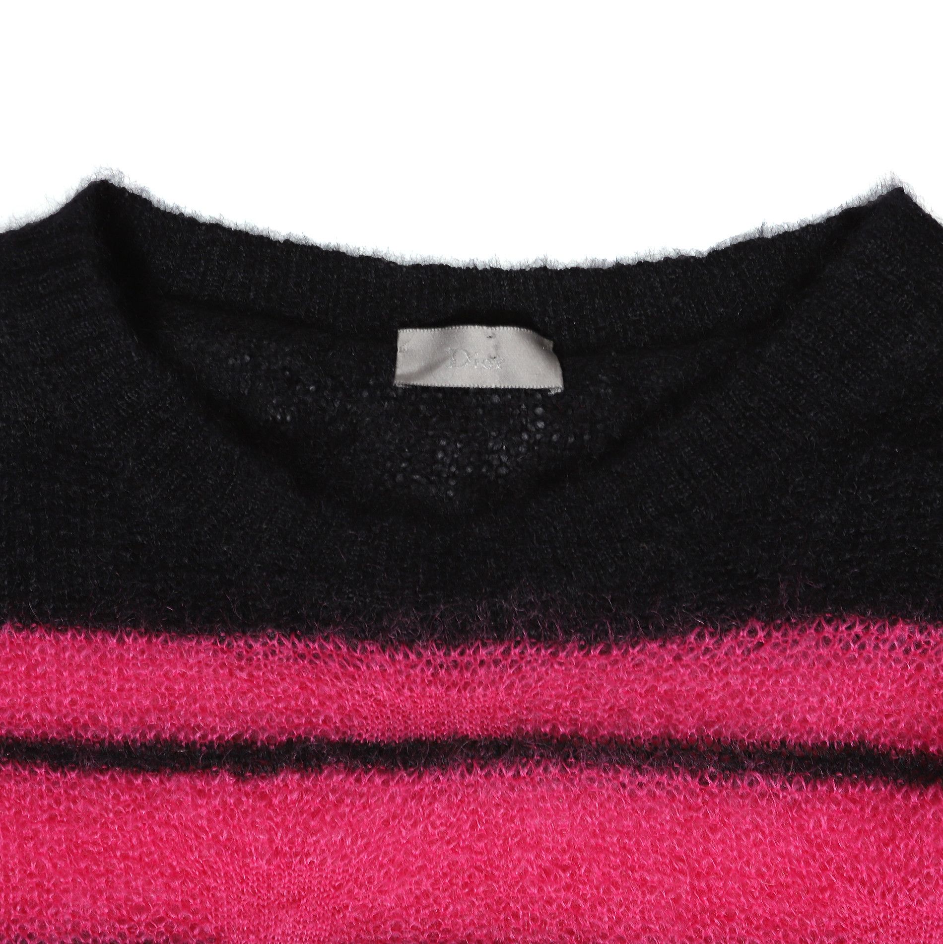 Dior FW07 Navigate Black and Pink Knit Sweater Size US XS / EU 42 / 0 - 4 Thumbnail