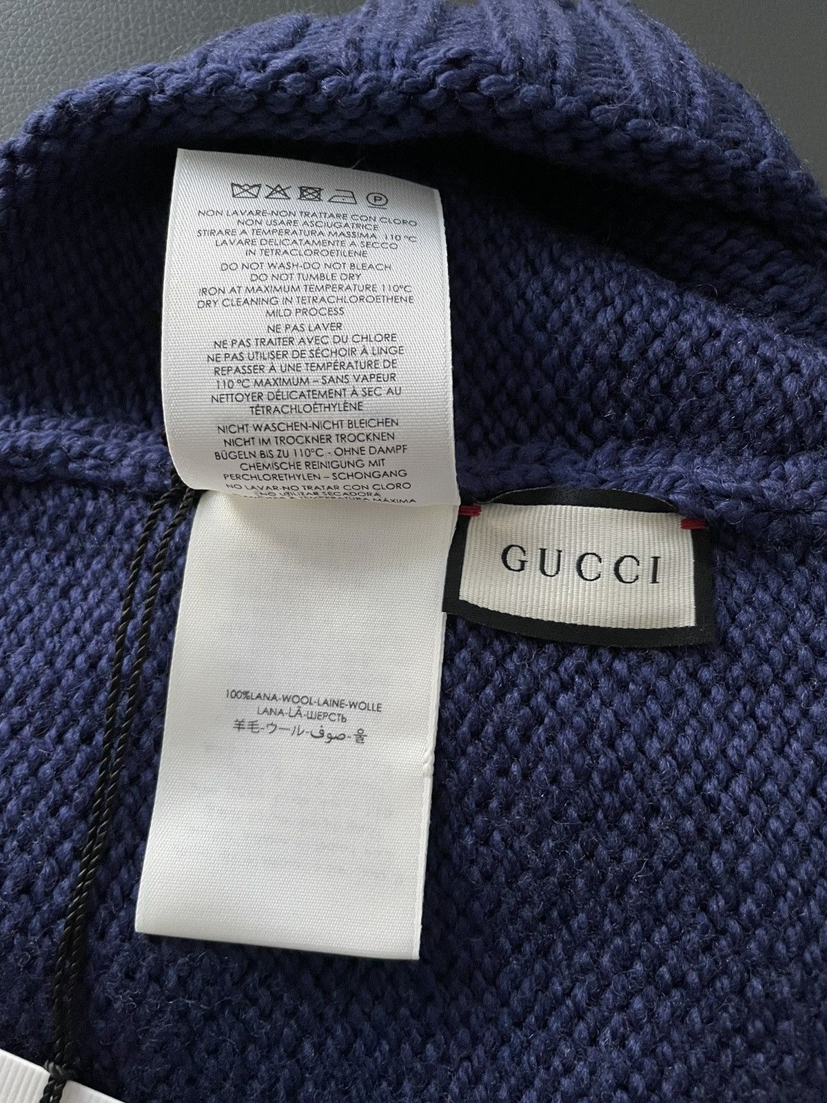 Gucci Rare Brand NEW Sold Out Runway 100% Virgin Wool GG Logo Hat Size ONE SIZE - 9 Thumbnail