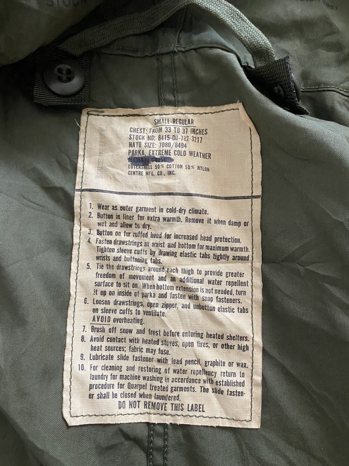Avirex × Vintage Vintage Jacket Parka Shell Date 12 March 1951 USA Size US L / EU 52-54 / 3 - 16 Thumbnail