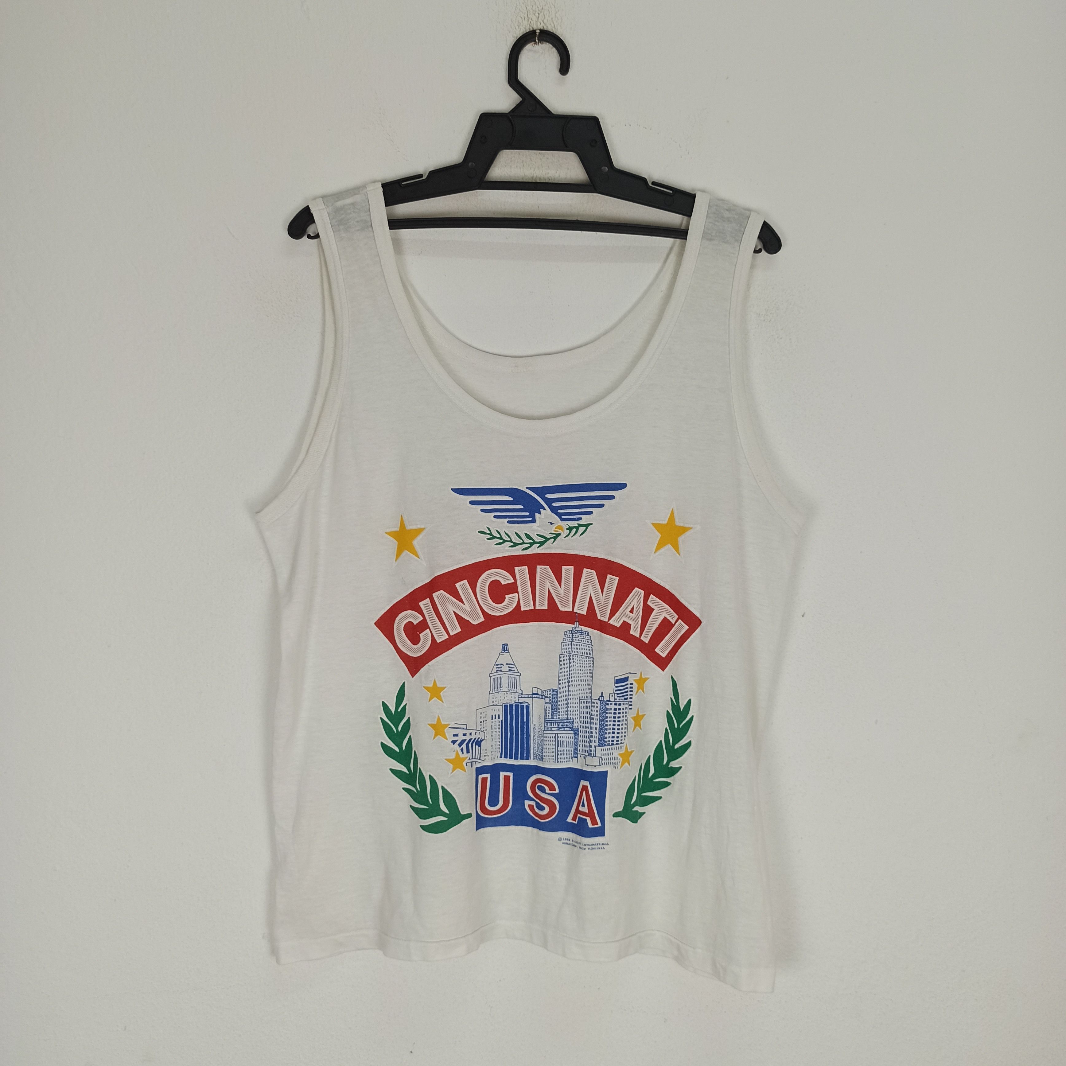 Vintage Vintage🔥 1988 Cincinnati USA West Virginia Single Stitch Size US M / EU 48-50 / 2 - 1 Thumbnail