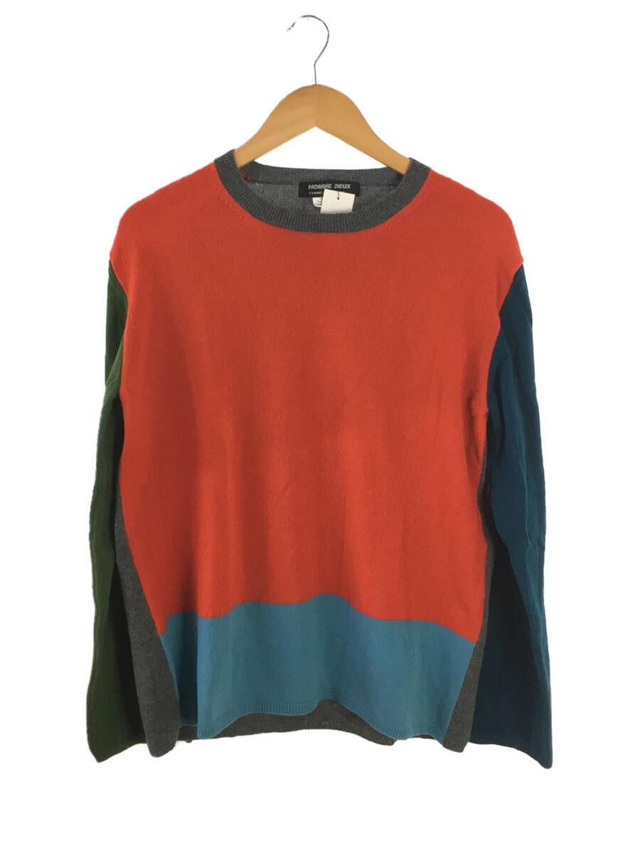 Comme des Garcons × Comme des Garcons Homme Deux AD2020 Color Panel Wool Knit Sweater Size US L / EU 52-54 / 3 - 1 Thumbnail