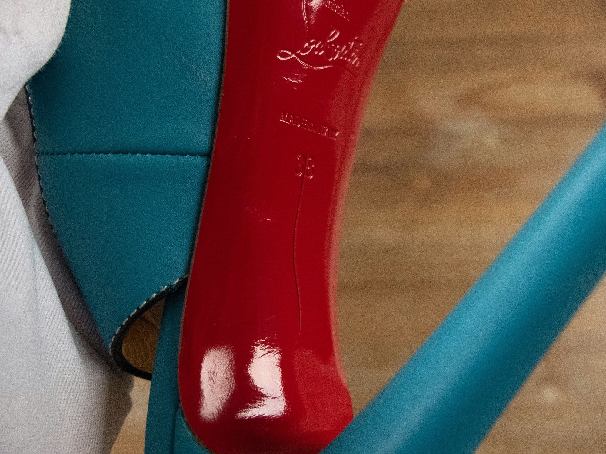 Christian Louboutin CHRISTIAN LOUBOUTIN Palais Royal blue slingback sandals 8 38 Size US 8 / IT 38 - 10 Thumbnail