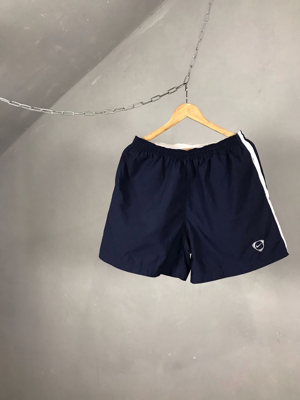 Nike × Vintage Nike vintage sportwear navy blue shorts Size US 32 / EU 48 - 1 Thumbnail