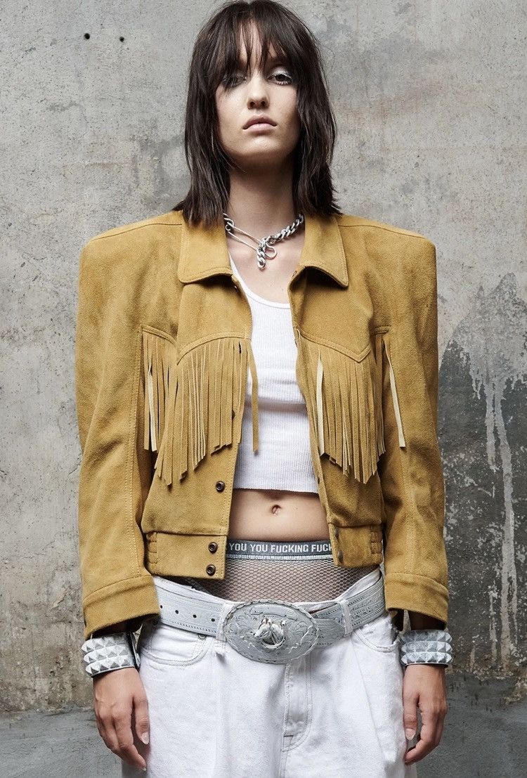 R13 Fringe suede bomber jacket. Medium Size M / US 6-8 / IT 42-44 - 14 Thumbnail