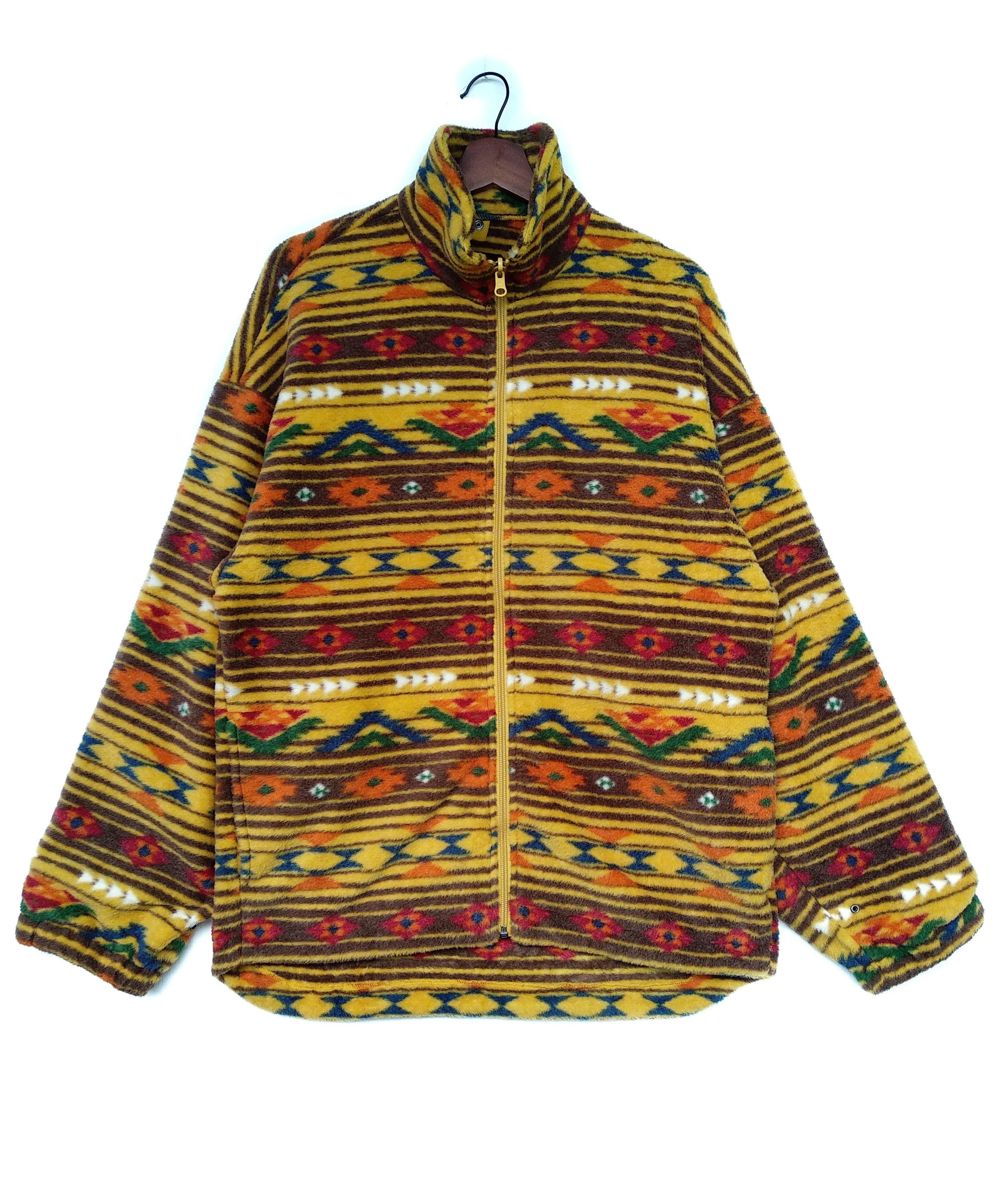 Ellesse × Goldwin RARE‼️Vintage Ellesse Navajo Fleece Sweater Size US M / EU 48-50 / 2 - 1 Thumbnail