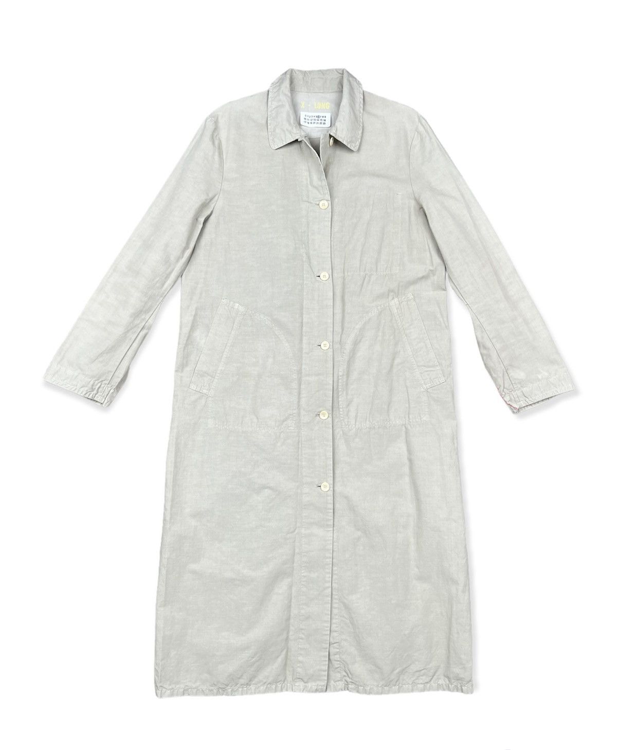 image of Maison Margiela Archive Maison Martin Margiela Cream Coat X-Long Item in Cream/White (Size Medium)