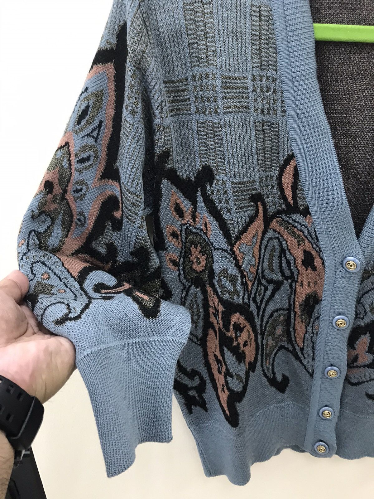 Aran Isles Knitwear Traditional Nice Fabric Design Knitwear Cardigan Size S / US 4 / IT 40 - 8 Thumbnail