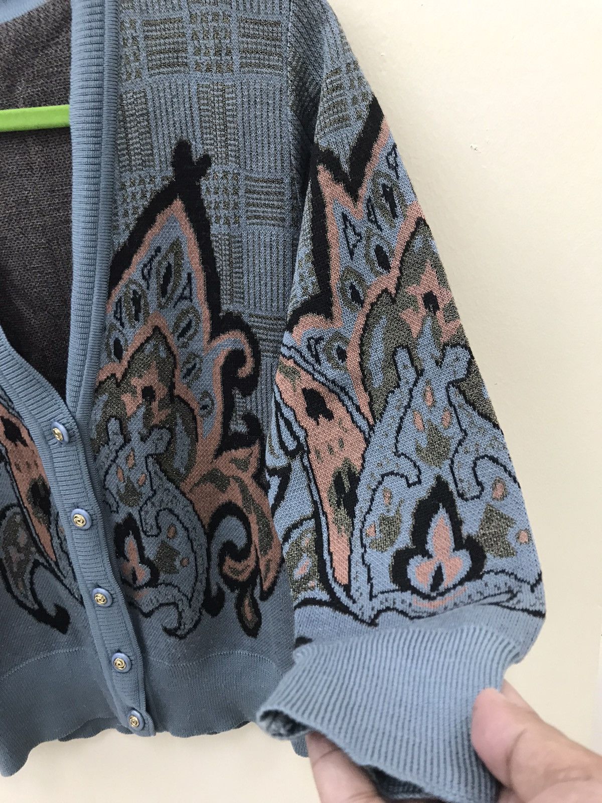 Aran Isles Knitwear Traditional Nice Fabric Design Knitwear Cardigan Size S / US 4 / IT 40 - 6 Thumbnail