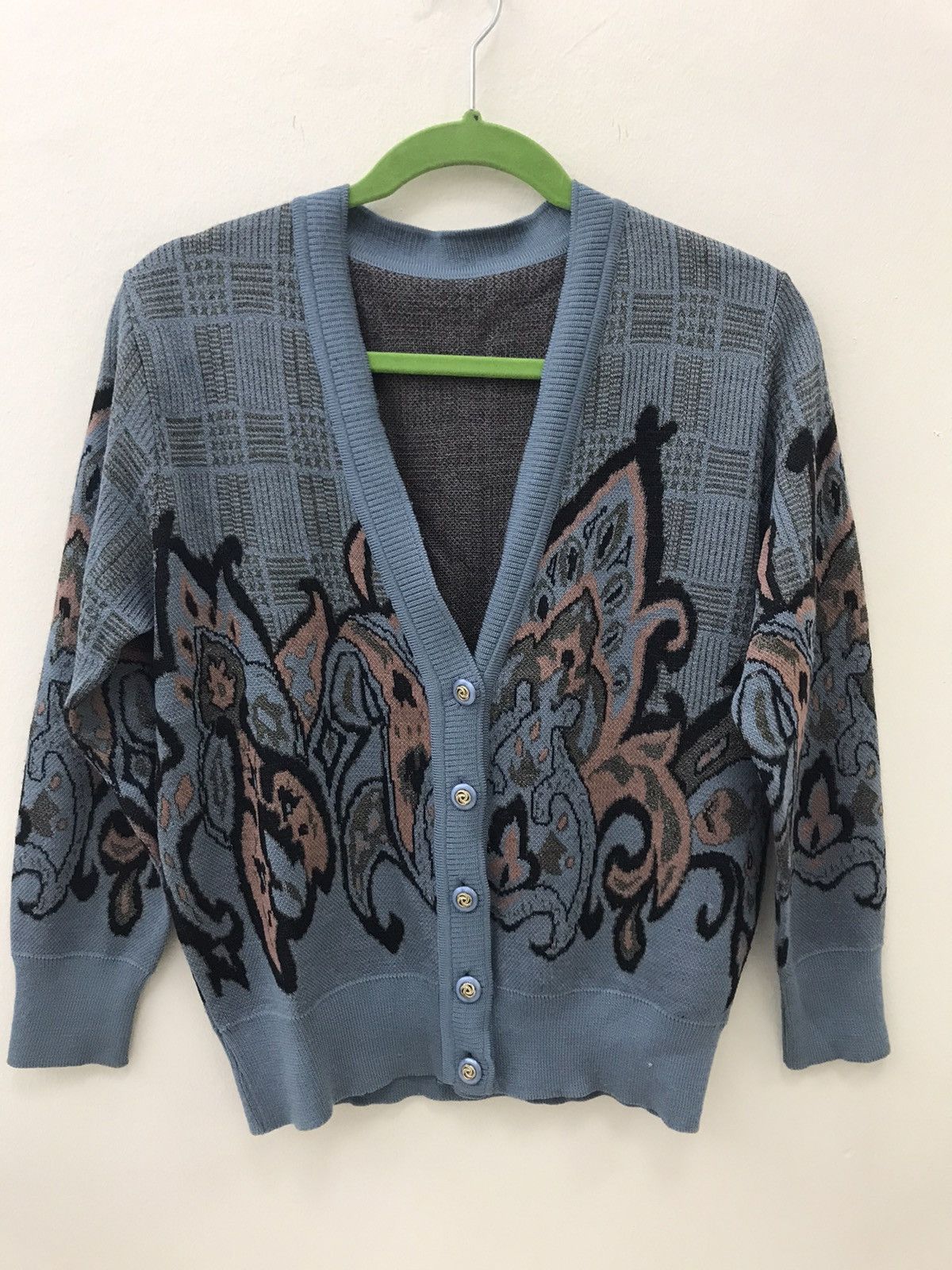 Aran Isles Knitwear Traditional Nice Fabric Design Knitwear Cardigan Size S / US 4 / IT 40 - 3 Thumbnail