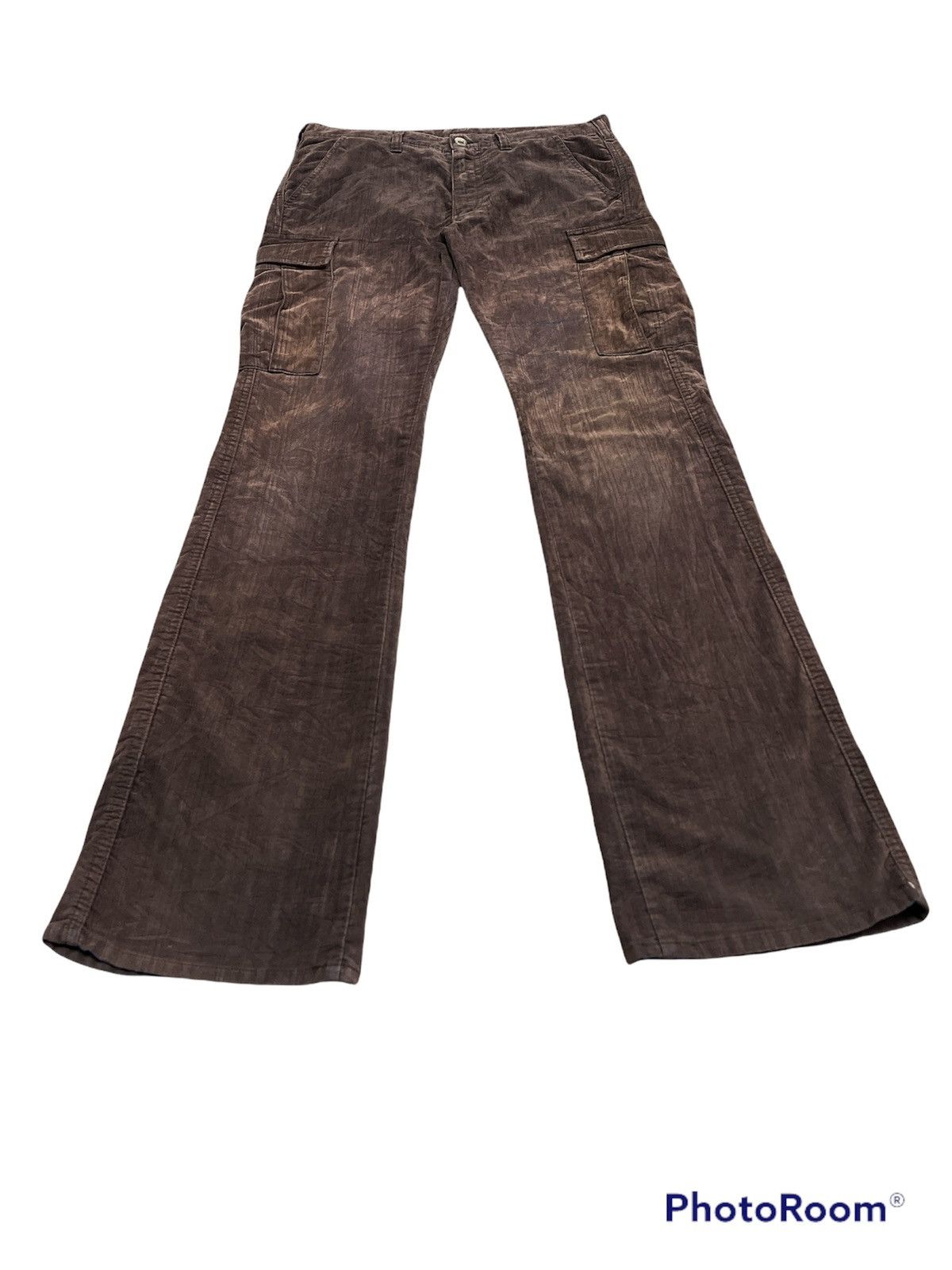 Japanese Brand Semantic Desing Sun Faded Corduroy Cargo Pants Size US 32 / EU 48 - 7 Thumbnail