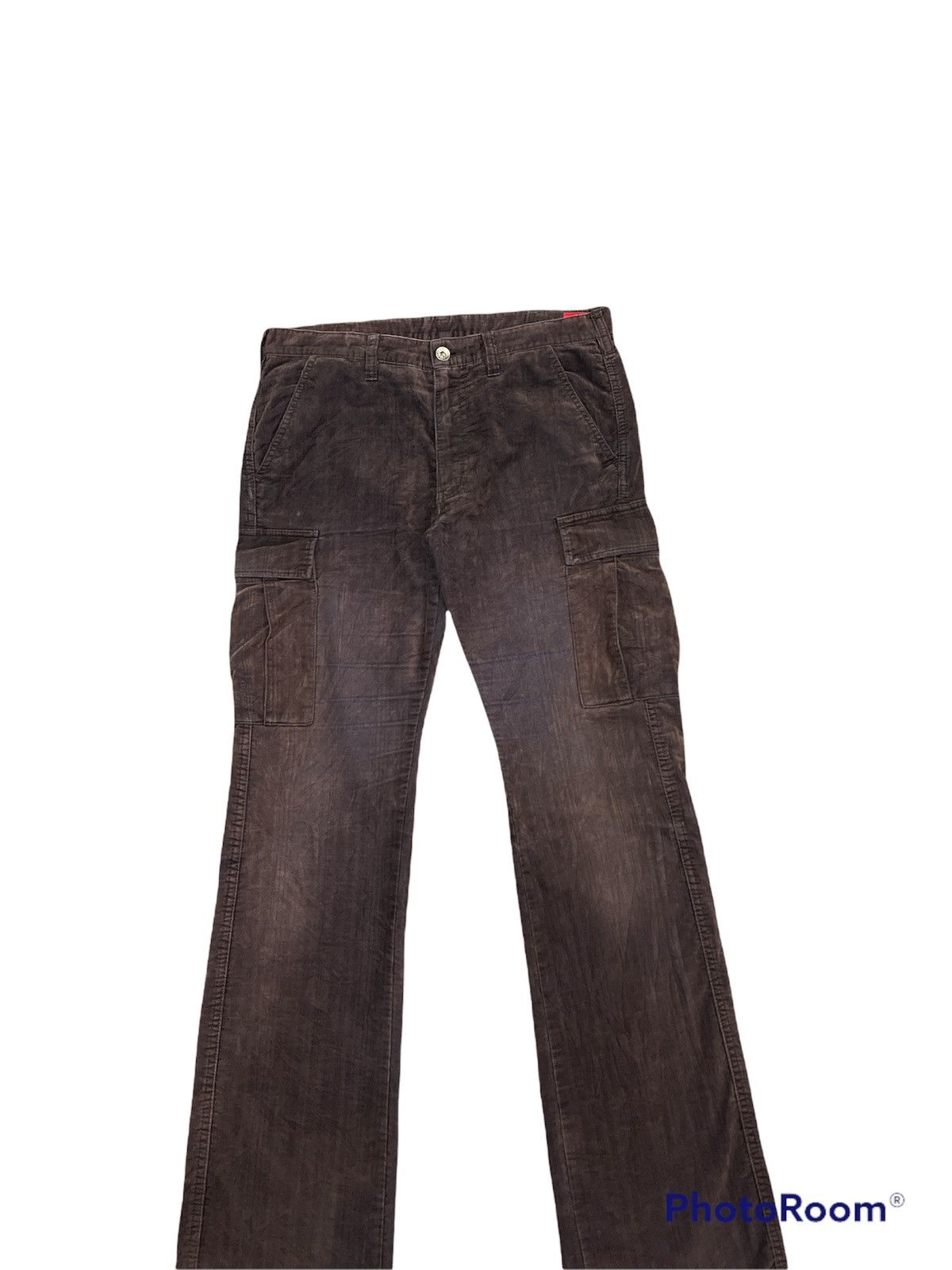 Japanese Brand Semantic Desing Sun Faded Corduroy Cargo Pants Size US 32 / EU 48 - 6 Thumbnail