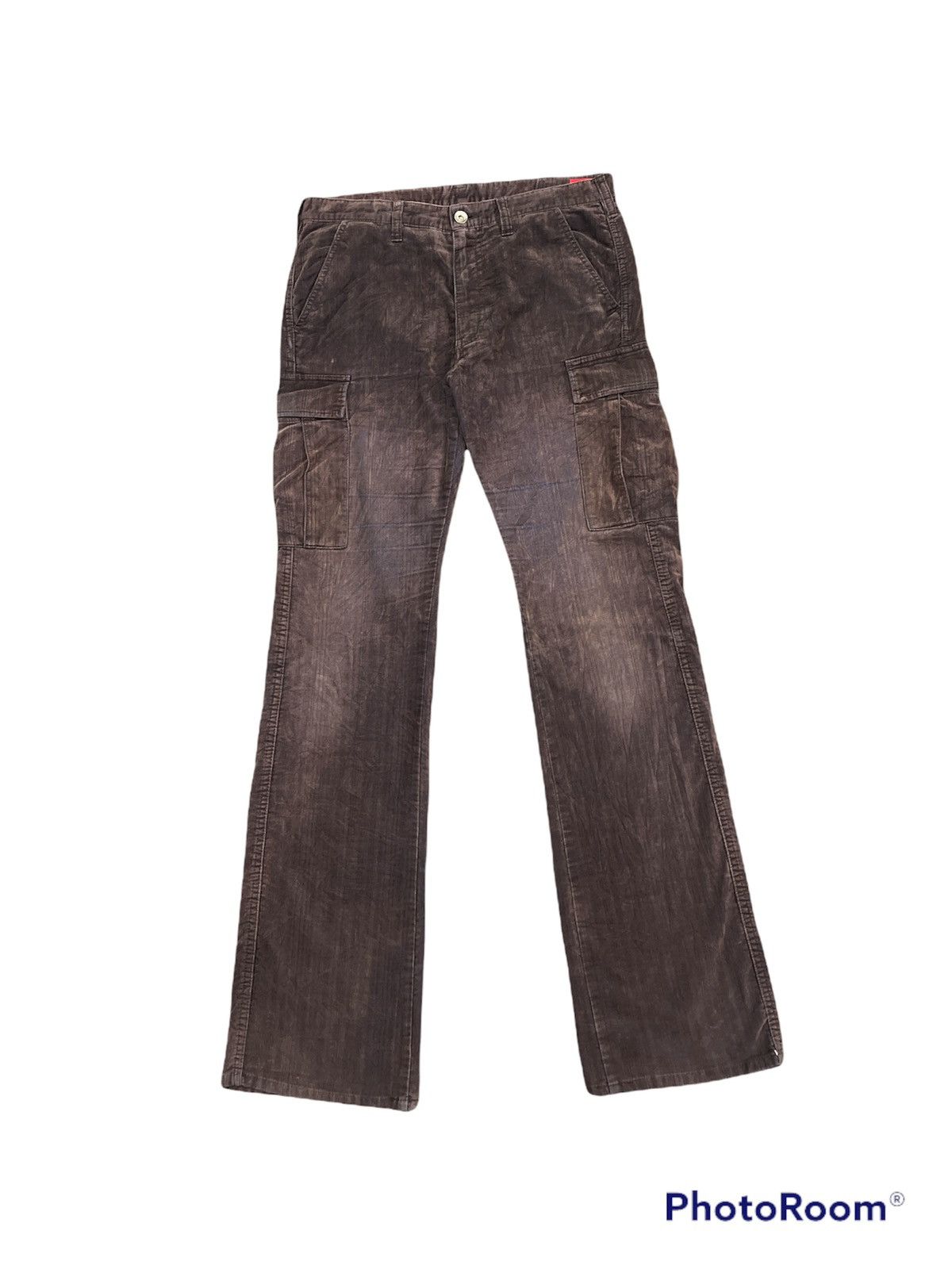 Japanese Brand Semantic Desing Sun Faded Corduroy Cargo Pants Size US 32 / EU 48 - 5 Thumbnail