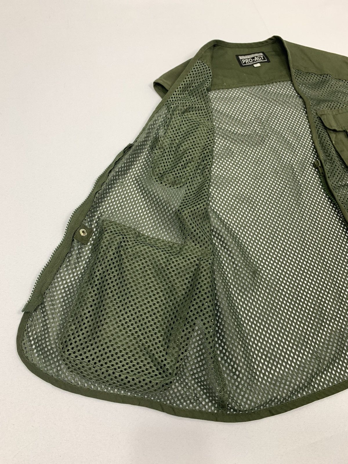 Japanese Brand PRO ACT Baggy Pocket Tactical Utility Mesh Net Vest Jacket Size US M / EU 48-50 / 2 - 12 Thumbnail