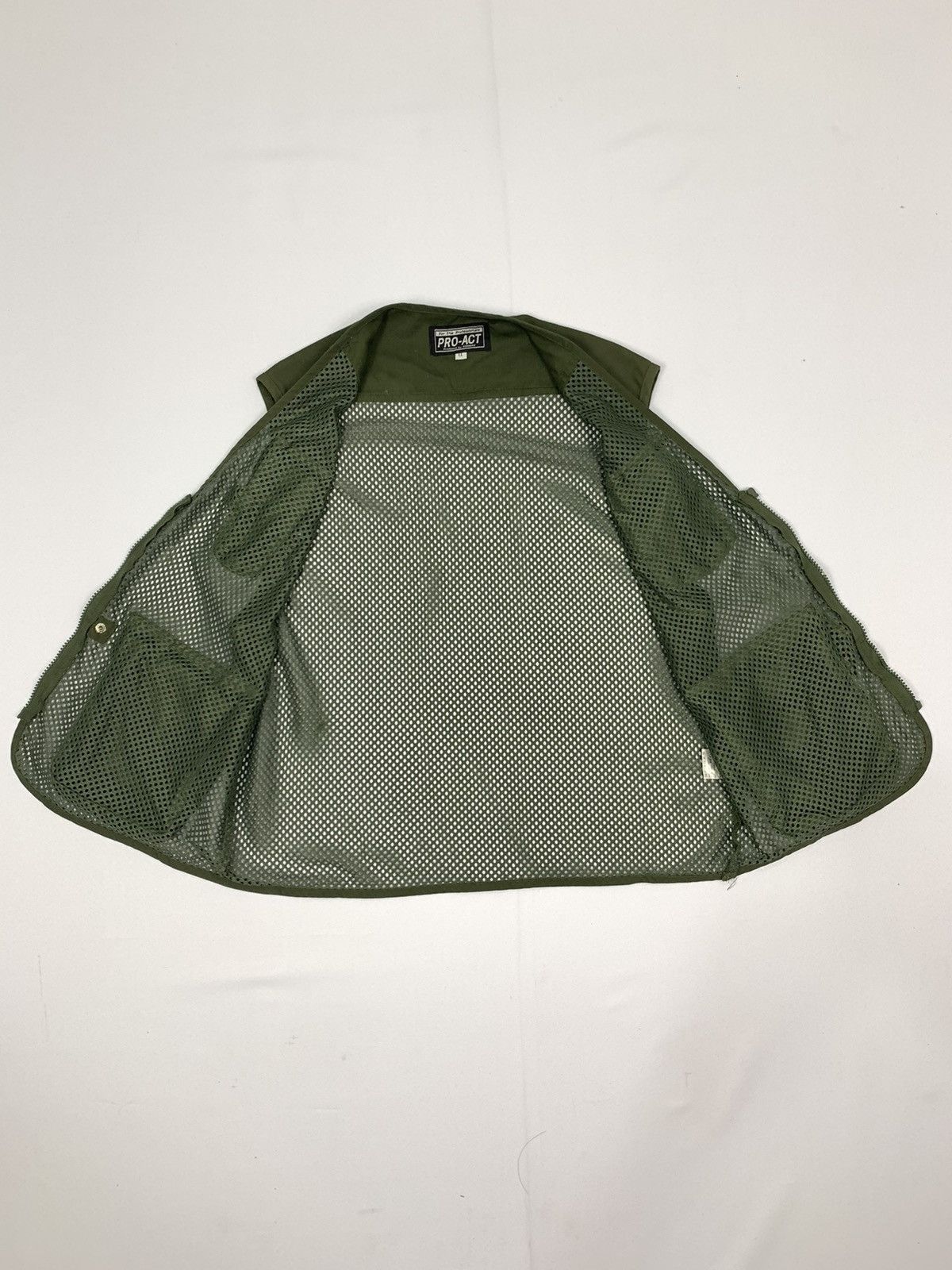 Japanese Brand PRO ACT Baggy Pocket Tactical Utility Mesh Net Vest Jacket Size US M / EU 48-50 / 2 - 13 Thumbnail