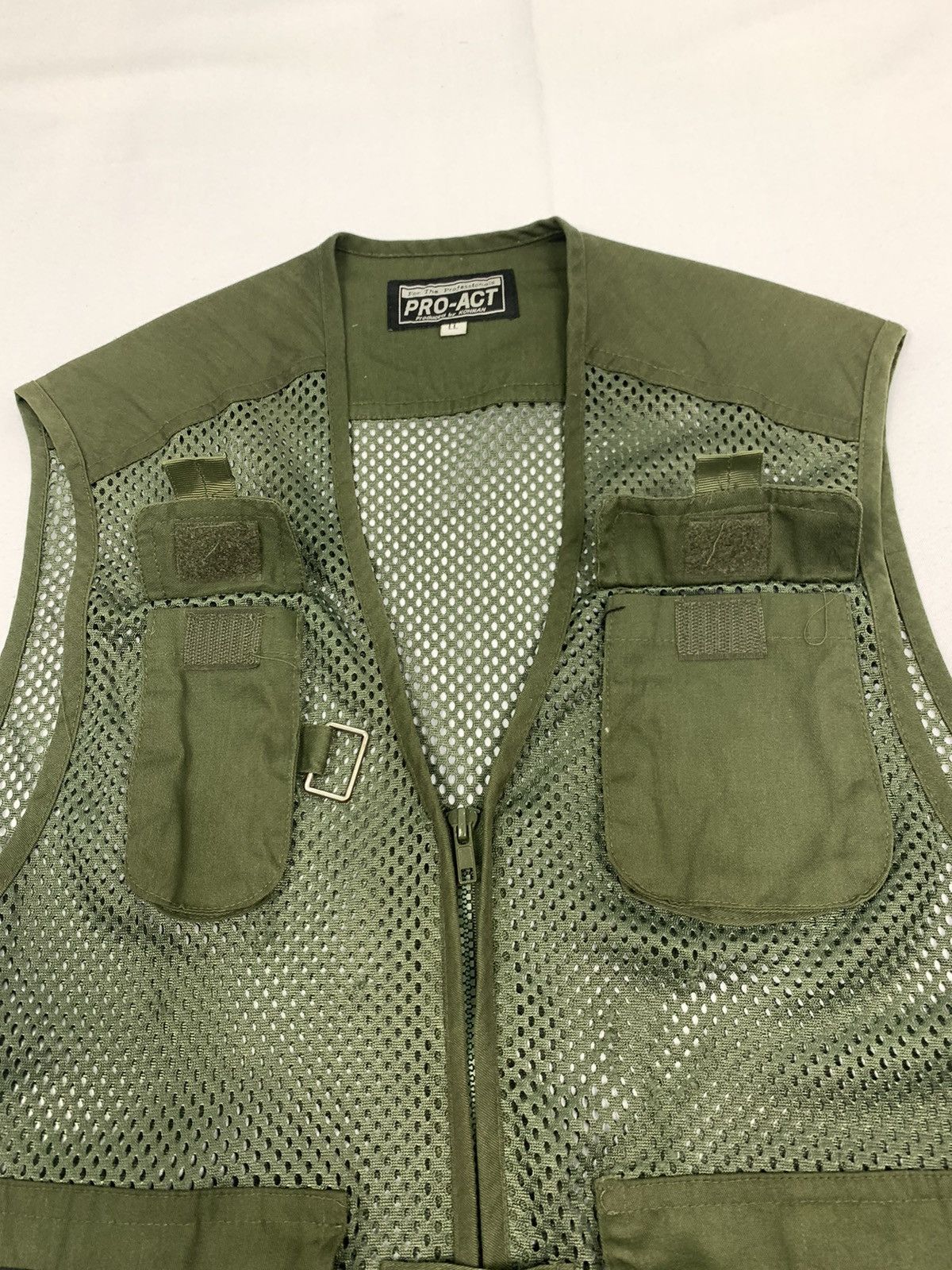 Japanese Brand PRO ACT Baggy Pocket Tactical Utility Mesh Net Vest Jacket Size US M / EU 48-50 / 2 - 8 Thumbnail