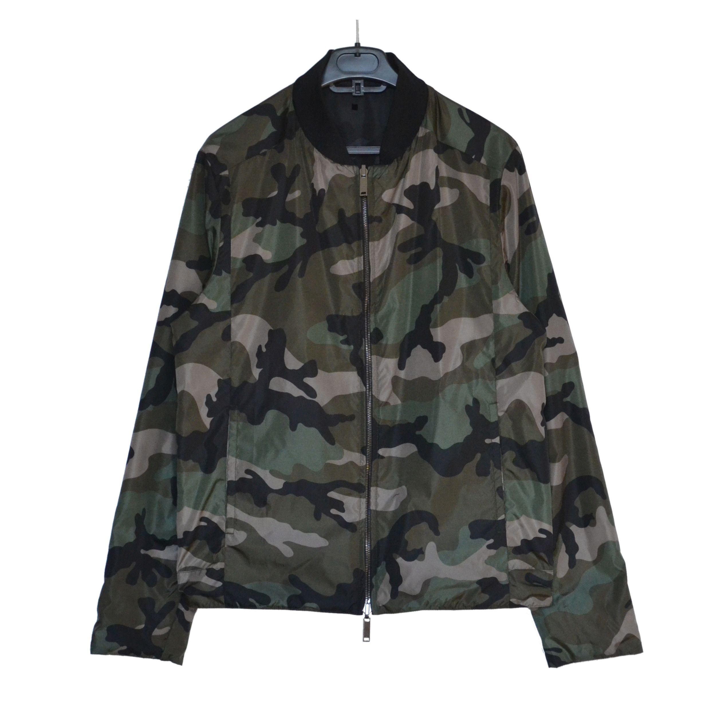 Valentino VALENTINO Jacket Reversible Bomber Camouflage Green Black Size US S / EU 44-46 / 1 - 1 Thumbnail