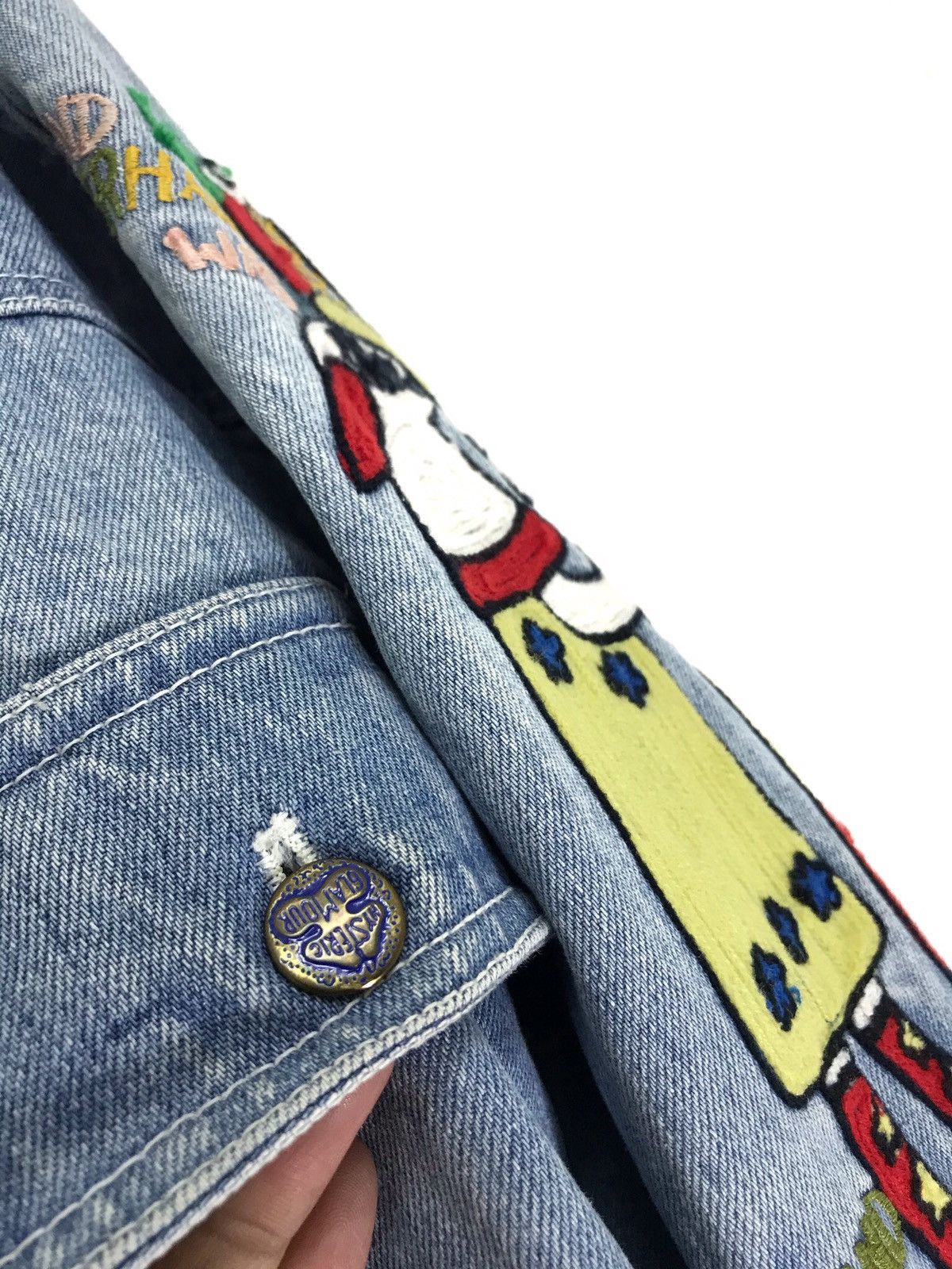 Hysteric Glamour Archive 80s Hysteric Glamour Pop Art Embroydery Denim 6🟩9 Size US L / EU 52-54 / 3 - 6 Thumbnail