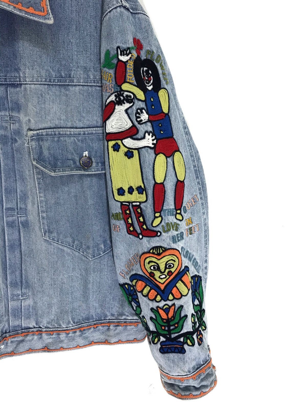 Hysteric Glamour Archive 80s Hysteric Glamour Pop Art Embroydery Denim 6🟩9 Size US L / EU 52-54 / 3 - 4 Thumbnail