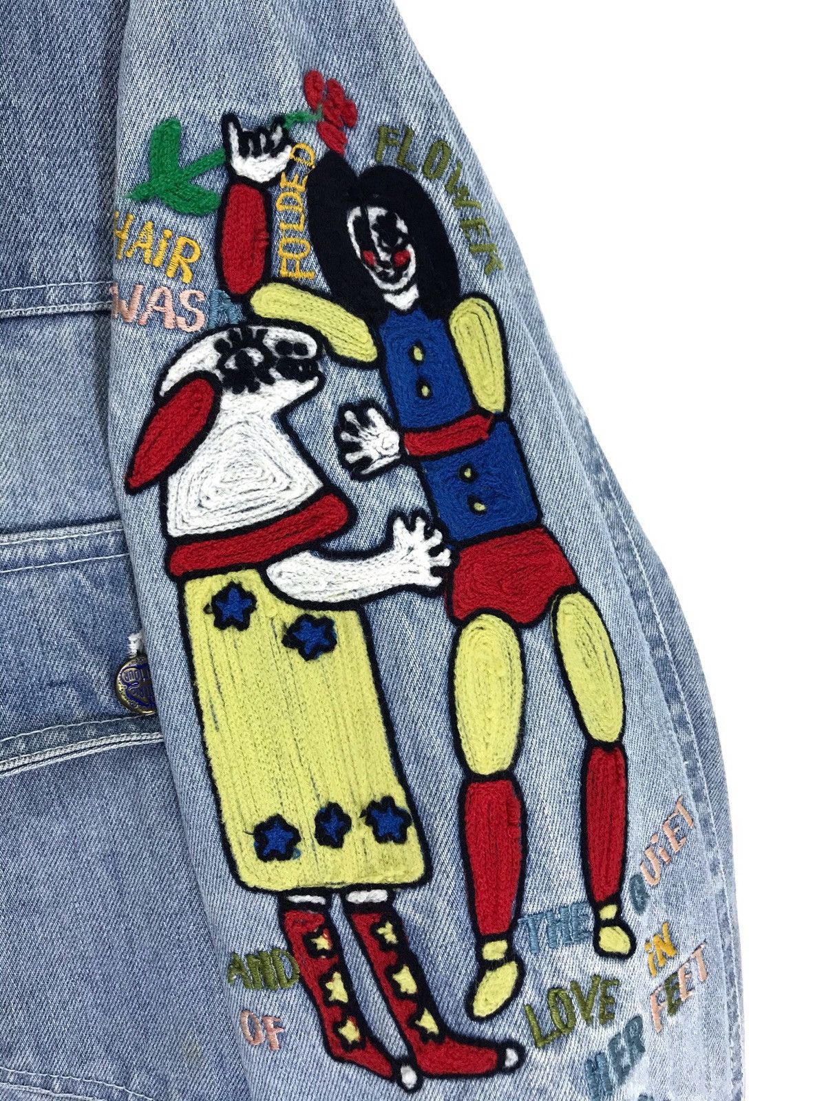 Hysteric Glamour Archive 80s Hysteric Glamour Pop Art Embroydery Denim 6🟩9 Size US L / EU 52-54 / 3 - 5 Thumbnail