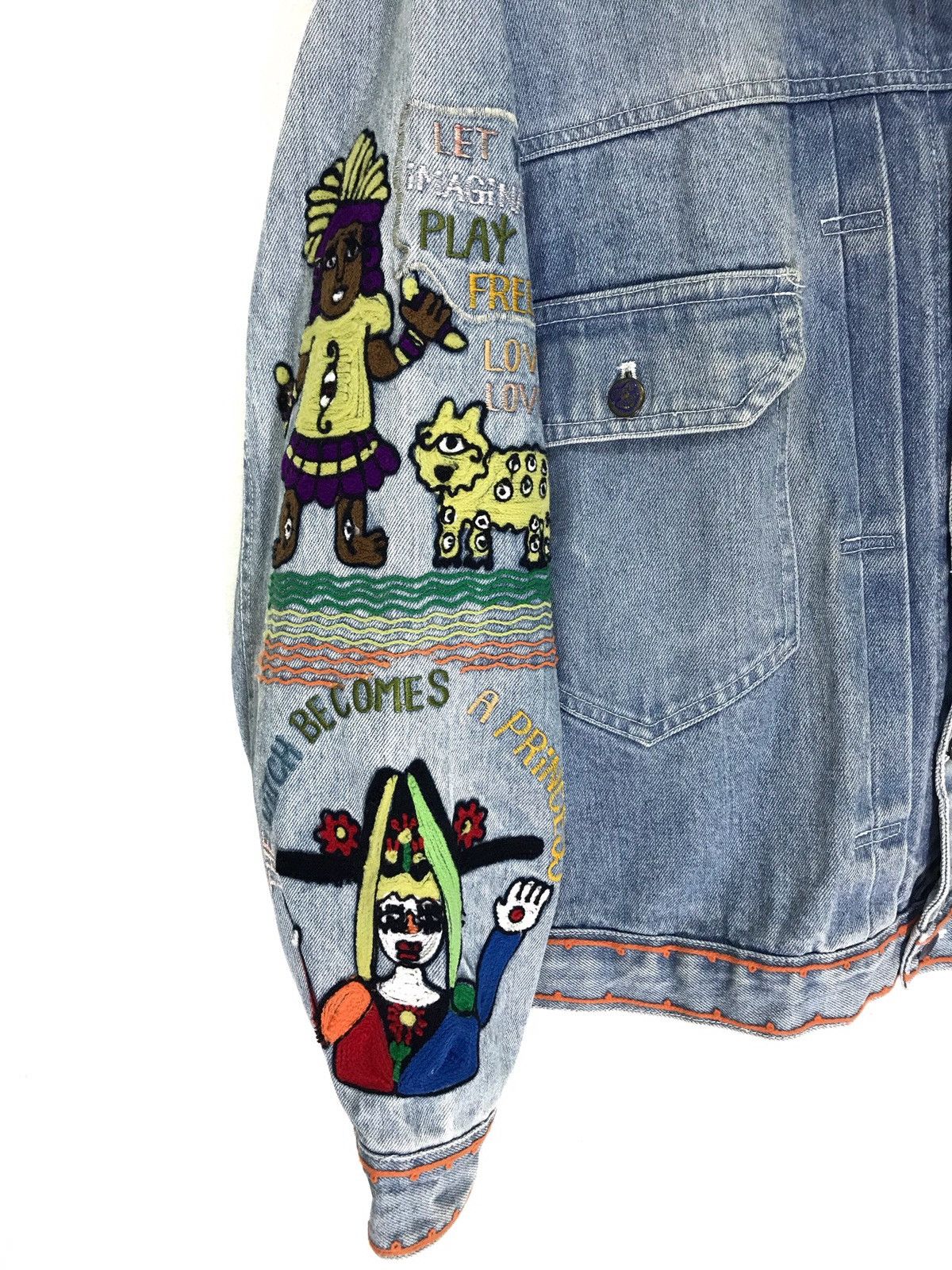 Hysteric Glamour Archive 80s Hysteric Glamour Pop Art Embroydery Denim 6🟩9 Size US L / EU 52-54 / 3 - 3 Thumbnail