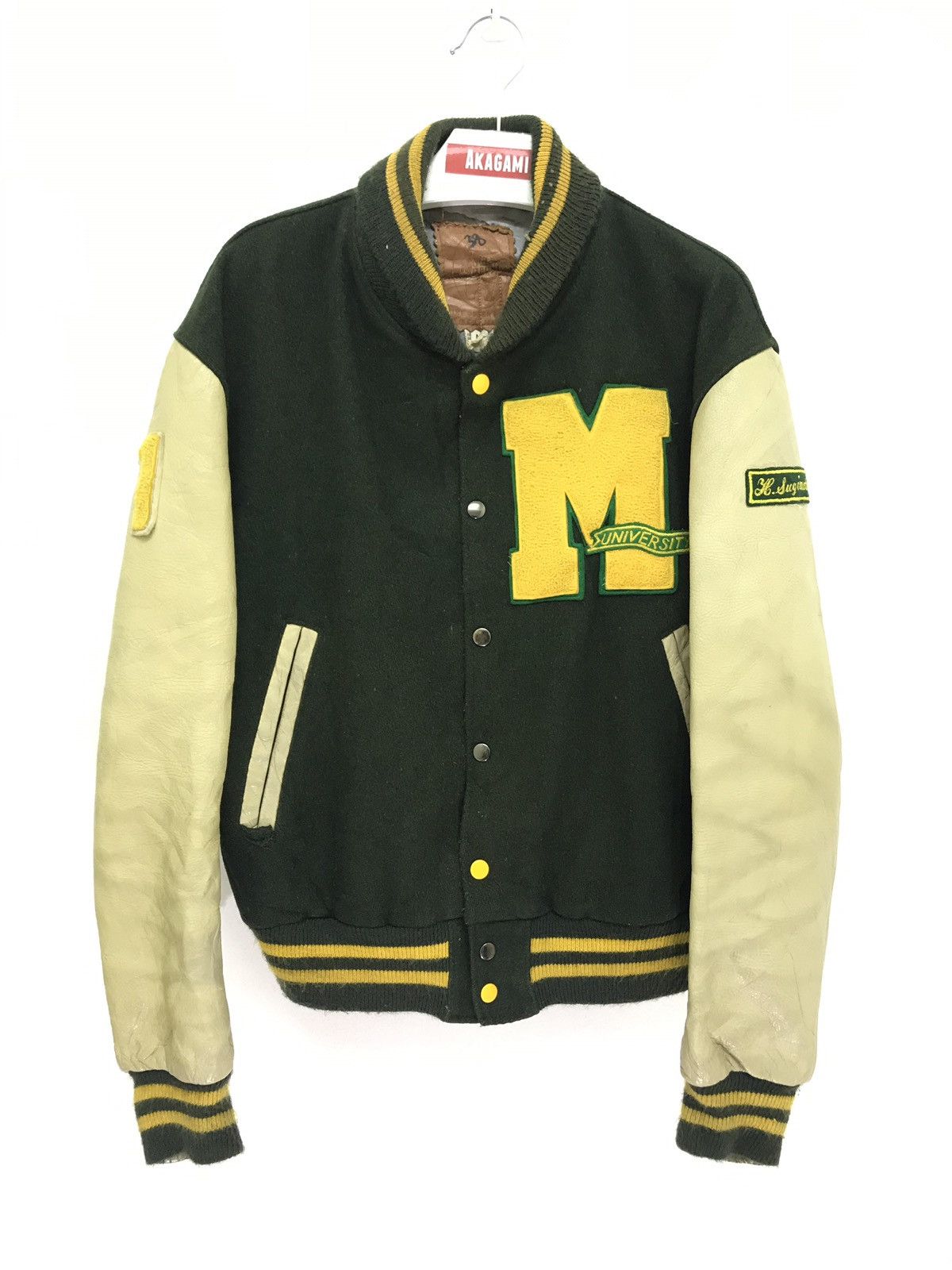 🌟Made in USA Vintage Golden Bear Varsity Jacket Michigan