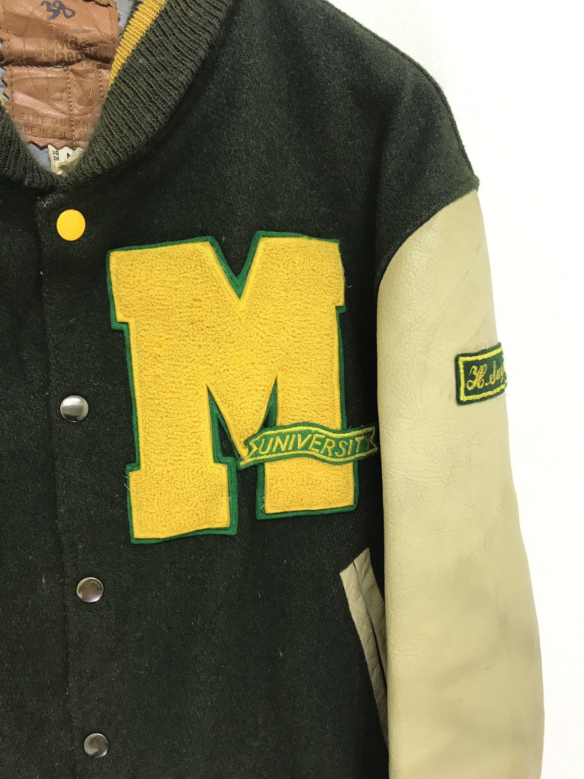 Golden Bear 🌟Made in USA Vintage Golden Bear Varsity Jacket Michigan Size US M / EU 48-50 / 2 - 3 Thumbnail