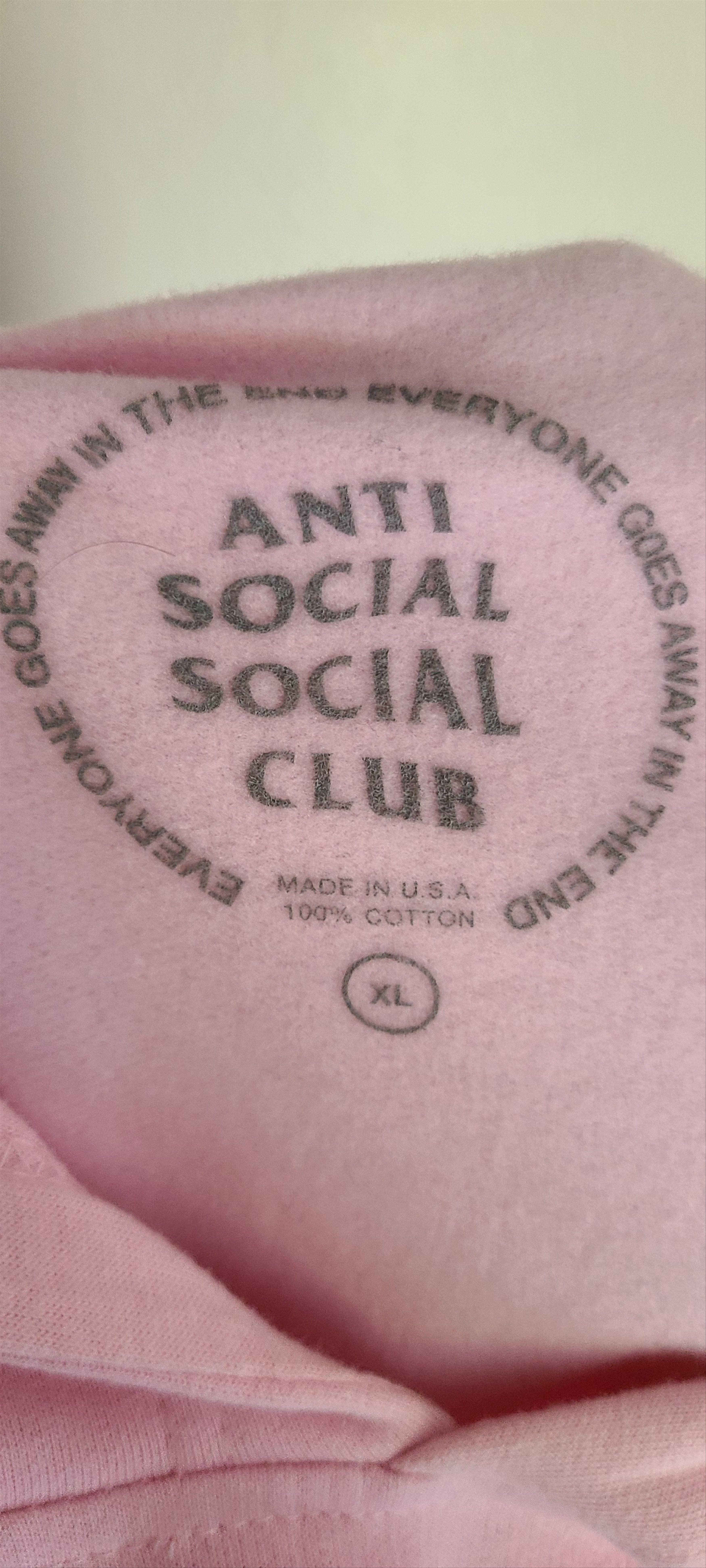 Anti Social Social Club BACKWARDS HOODIE Size US XL / EU 56 / 4 - 3 Thumbnail