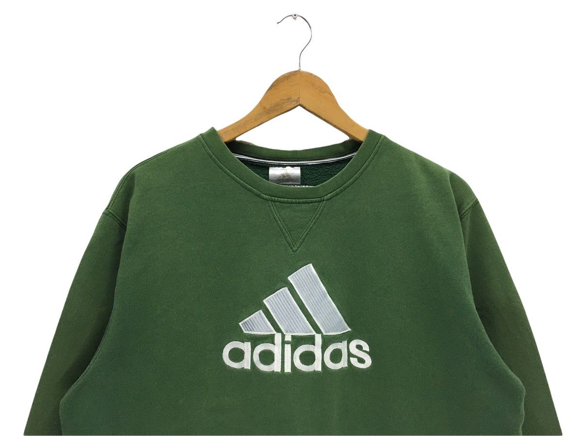 Adidas × Vintage Vintage Adidas Big Logo Spellout Sweatshirt Size US M / EU 48-50 / 2 - 2 Thumbnail