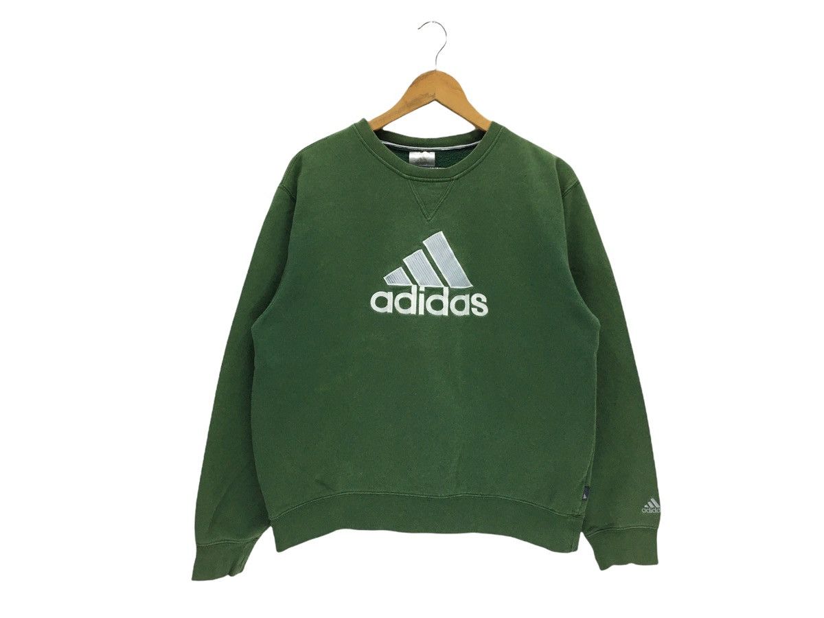 Adidas × Vintage Vintage Adidas Big Logo Spellout Sweatshirt Size US M / EU 48-50 / 2 - 1 Thumbnail