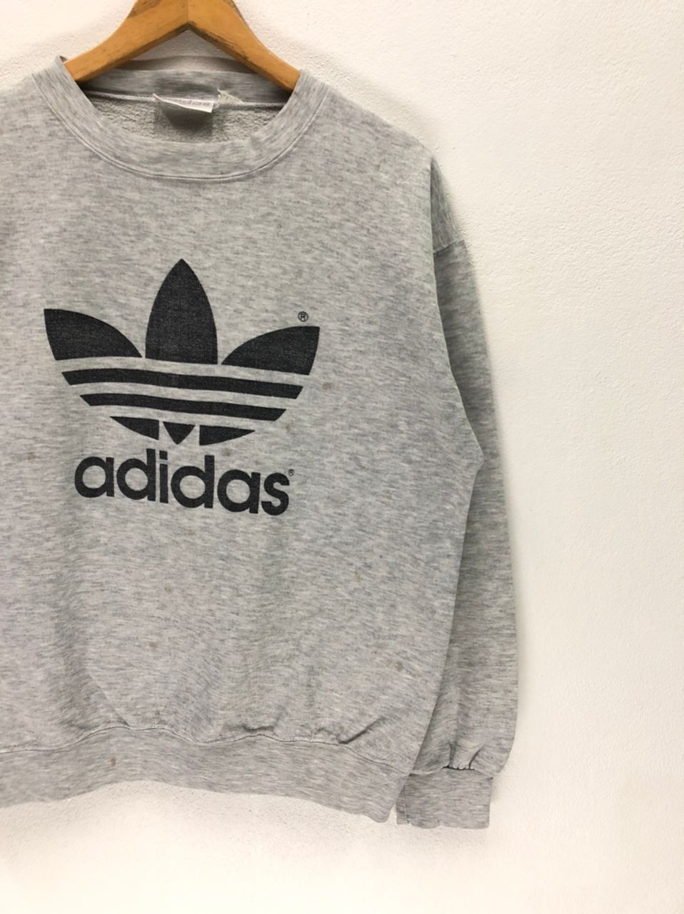 Adidas × Vintage Vintage Adidas Big Logo Spellout Sweatshirt Size US M / EU 48-50 / 2 - 4 Thumbnail