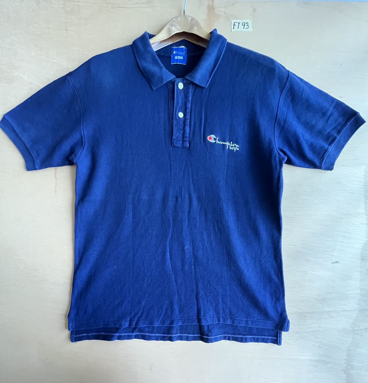 image of Champion Polo Tee Ft93 in Navy, Men's (Size Large)