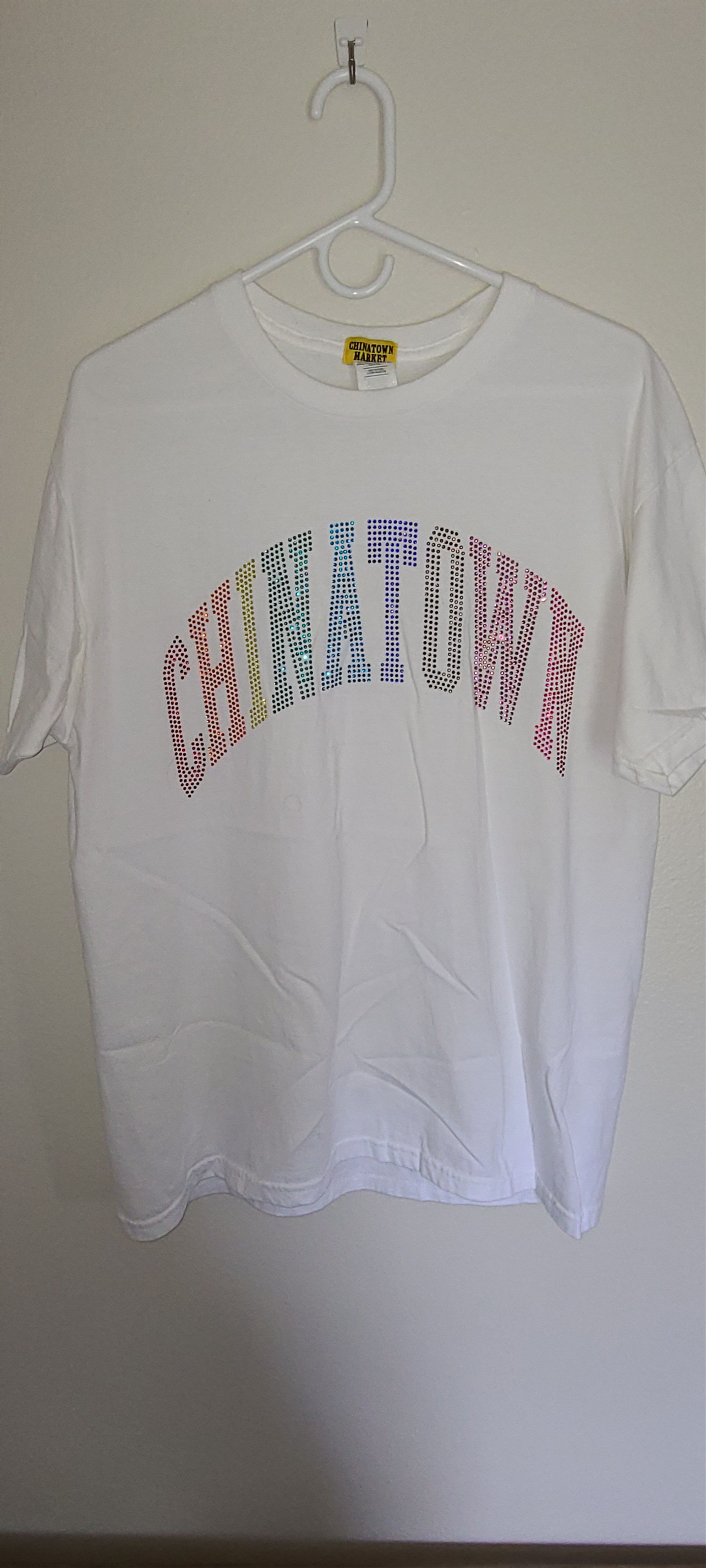 Market RAINBOW RHINESTONE TEE Size US L / EU 52-54 / 3 - 2 Thumbnail